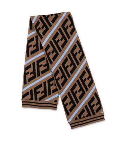 Boys & Girls Beige FF Scarf