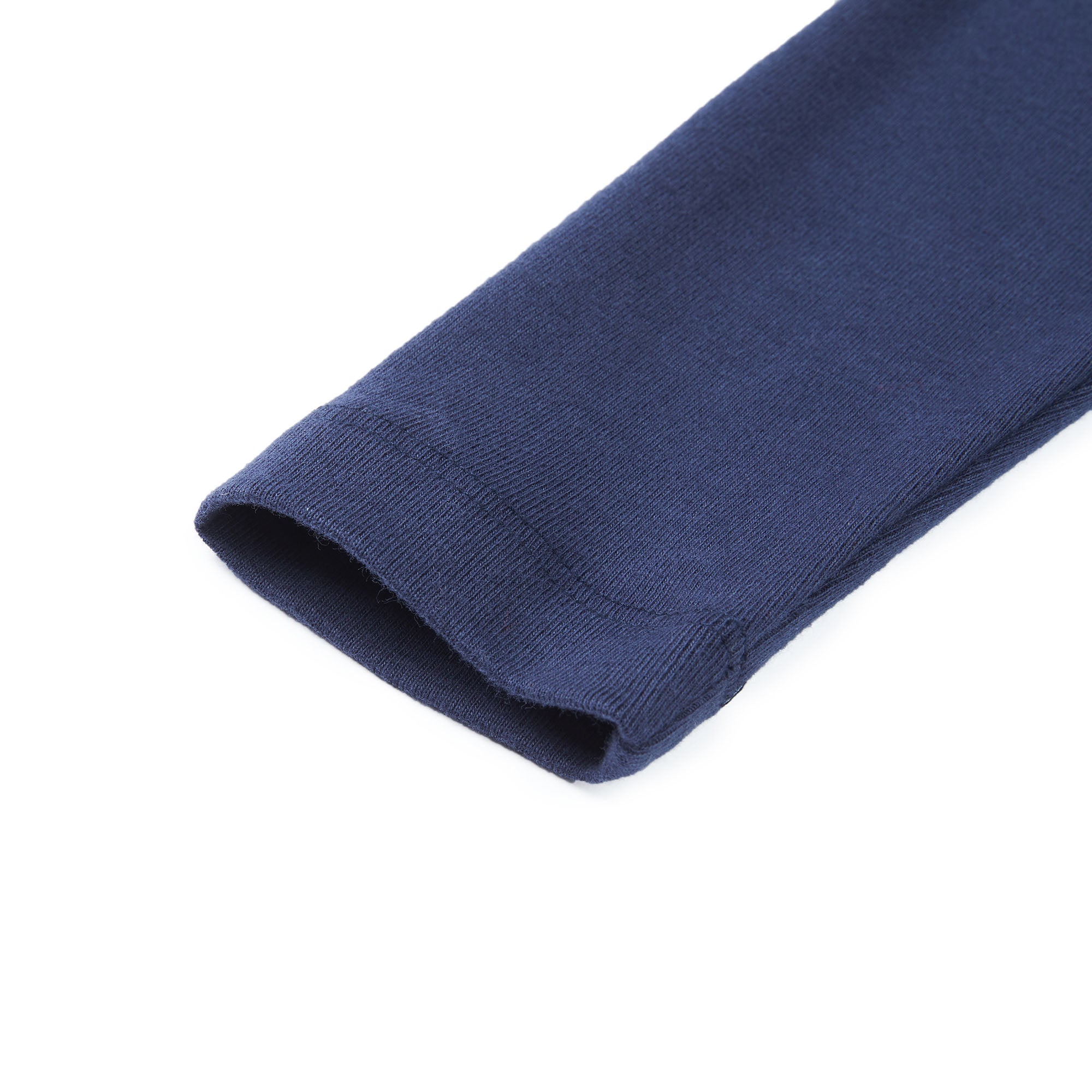 Boys Dark Blue Turtleneck Cotton Top