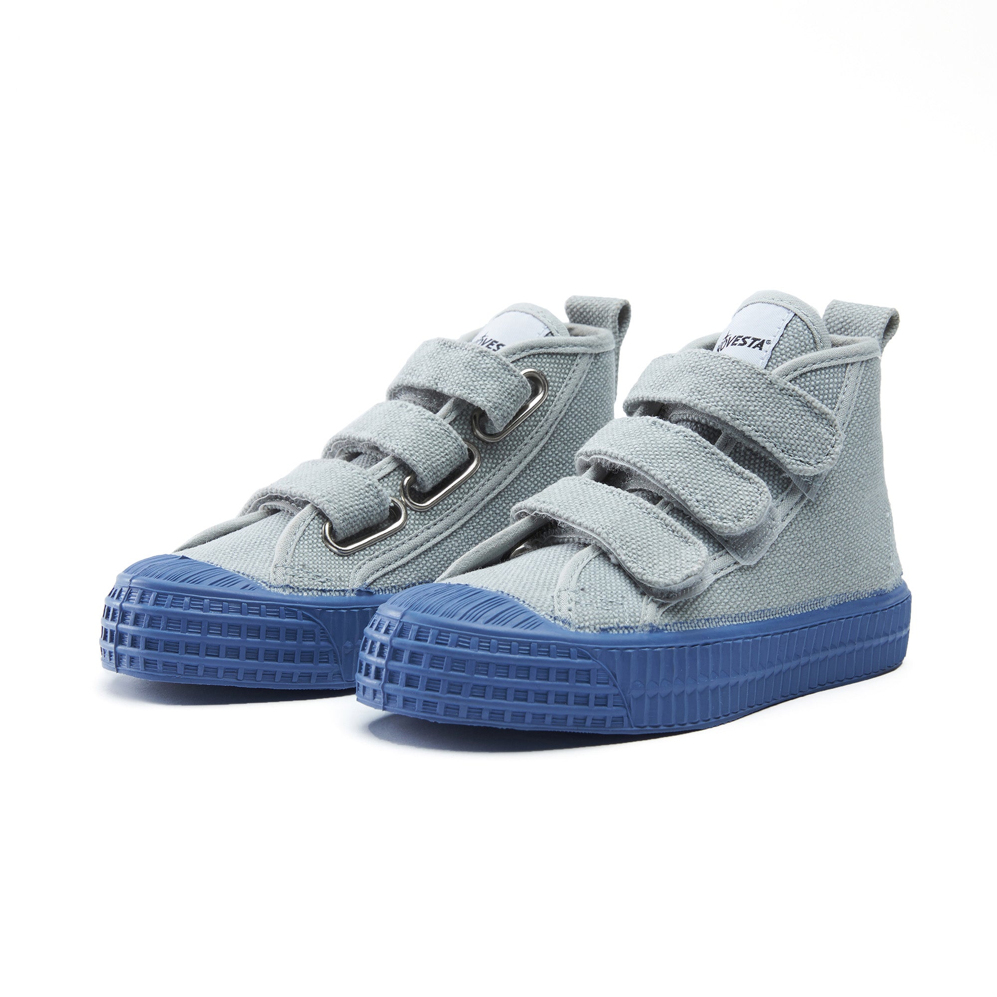 Boys & Girls Grey & Blue Canvas Shoes