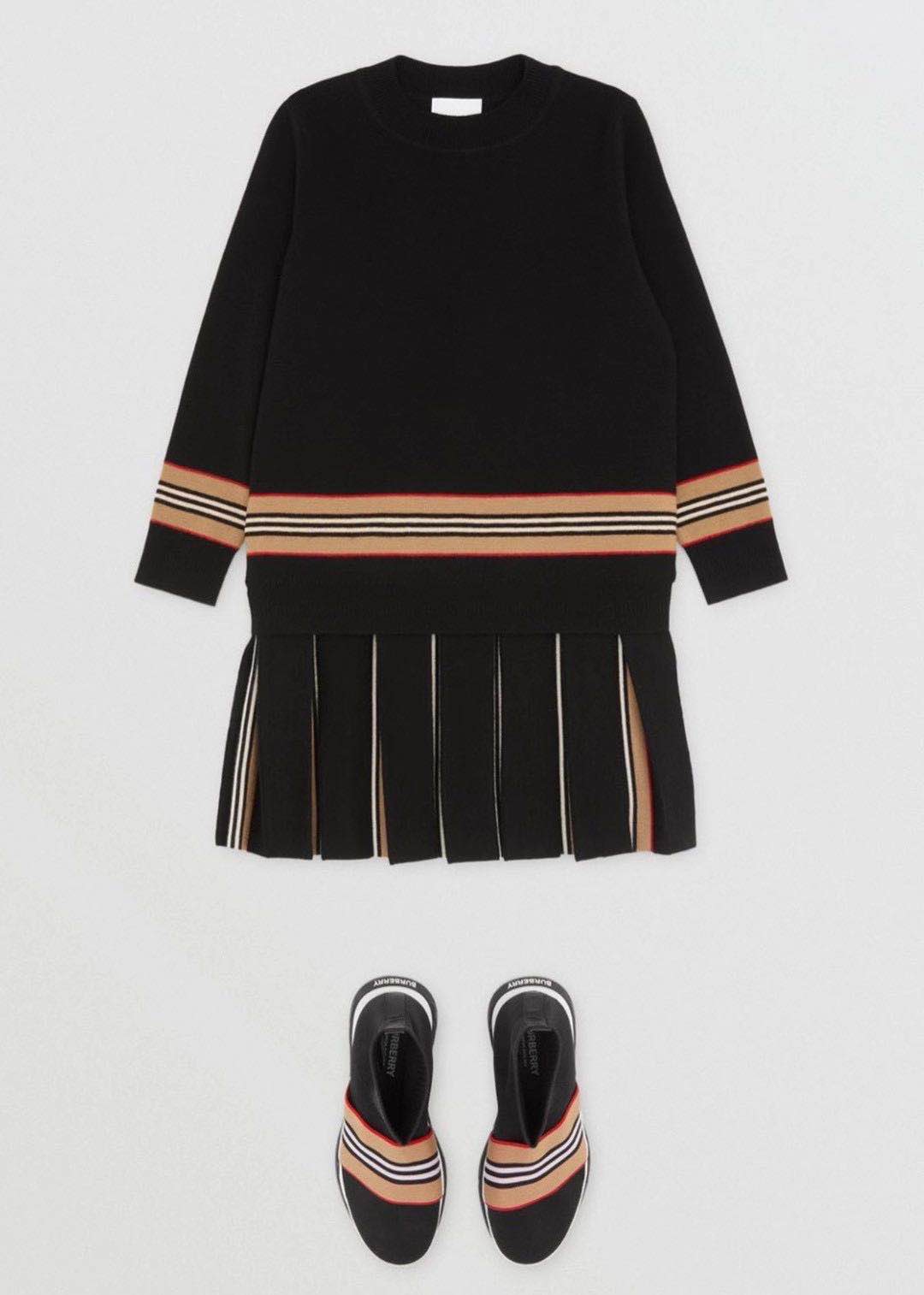 Boys & Girls Black Stripe Jumper