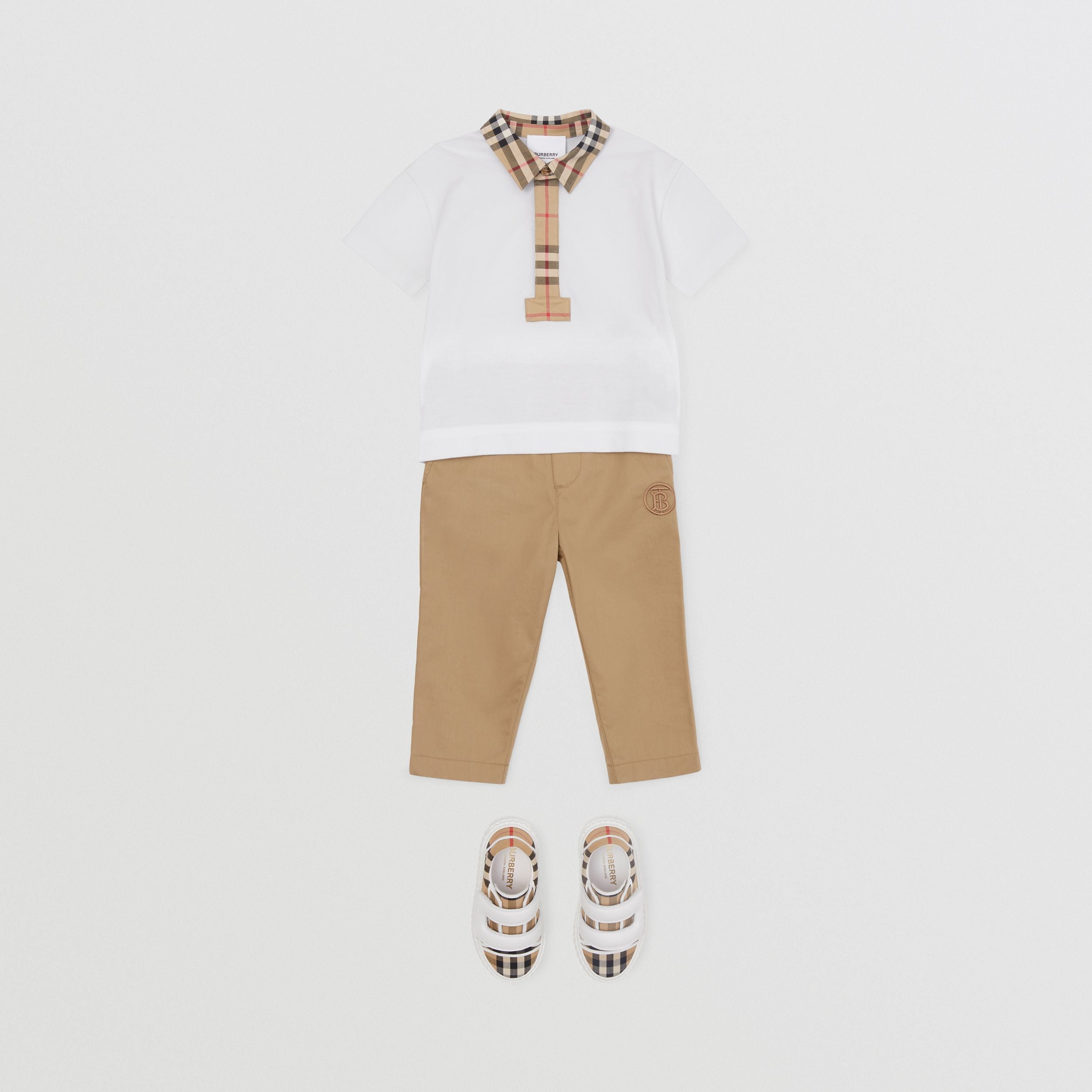 Baby Boys White Polo Shirt