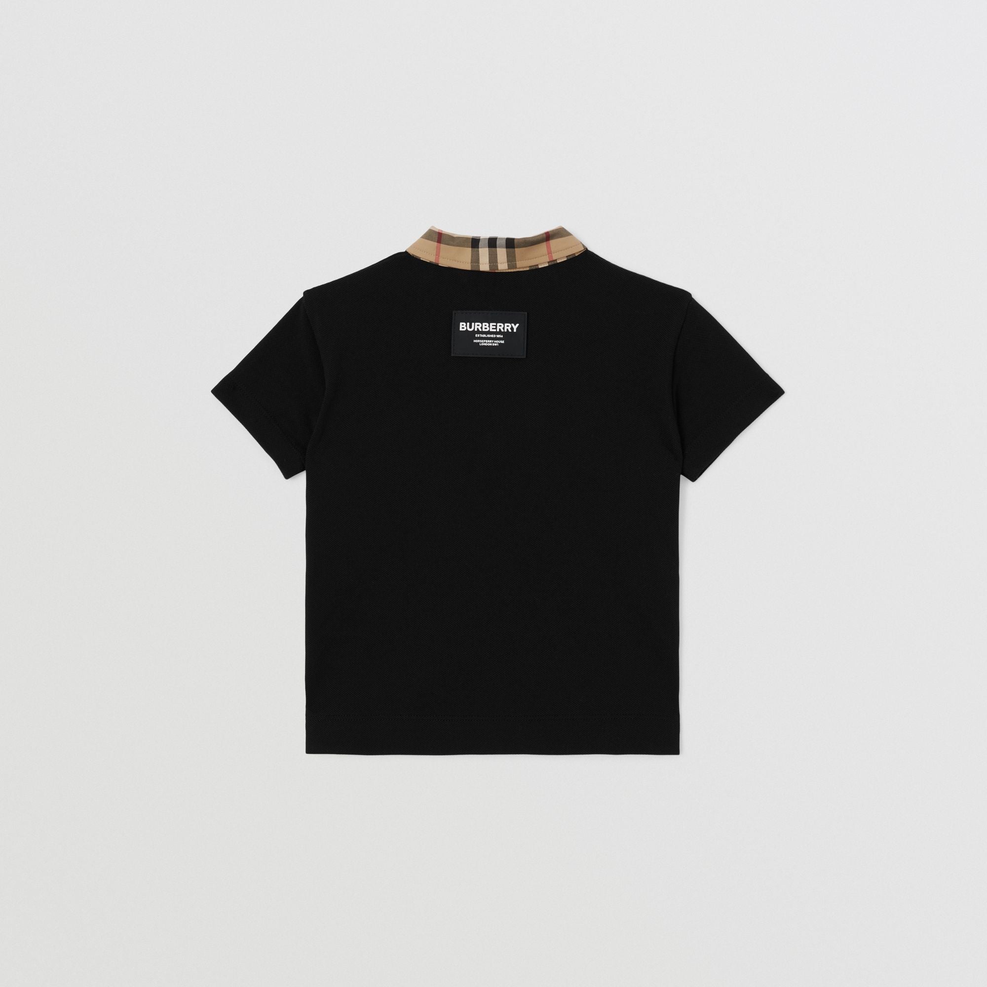 Baby Boys Black Logo Polo Shirt