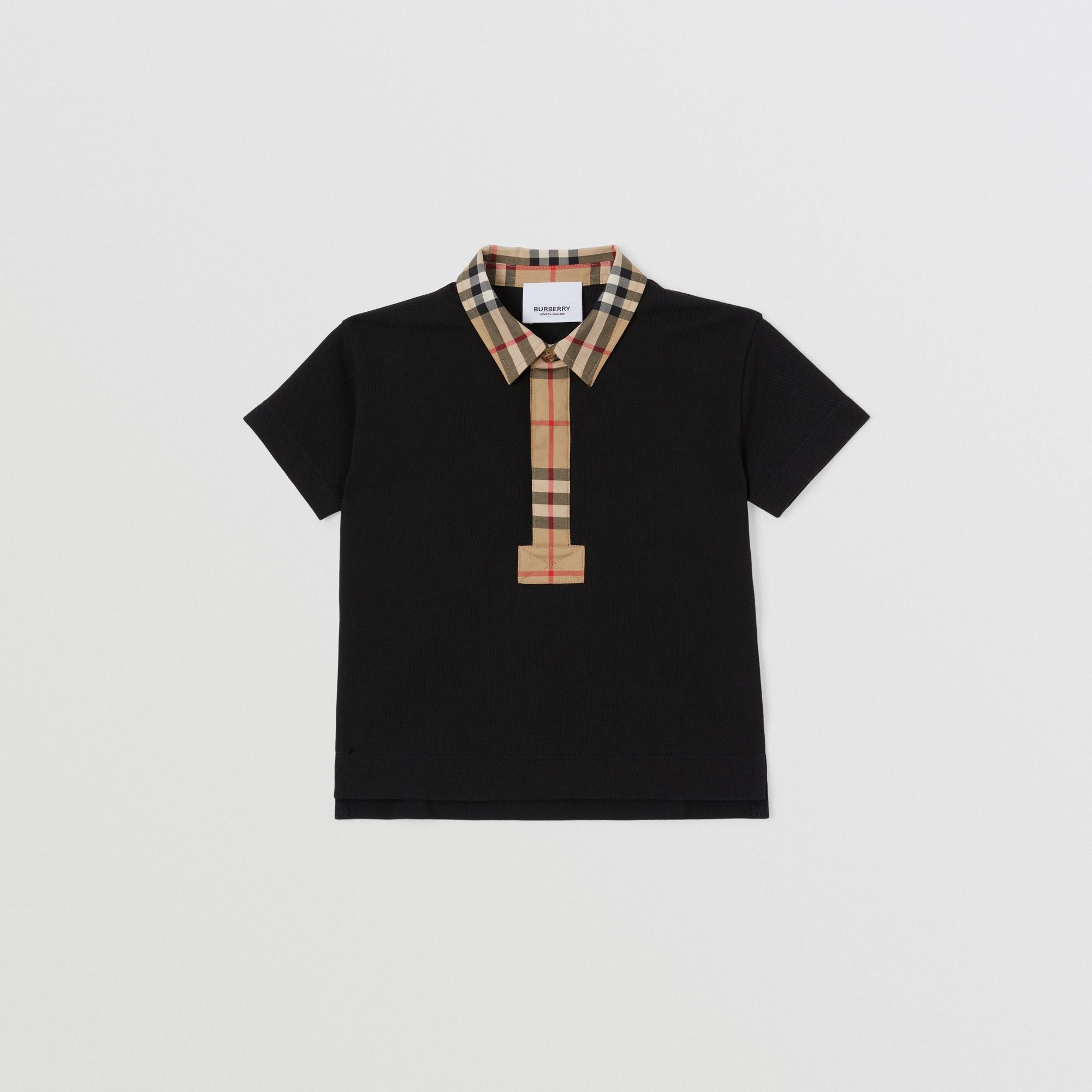 Baby Boys Black Logo Polo Shirt