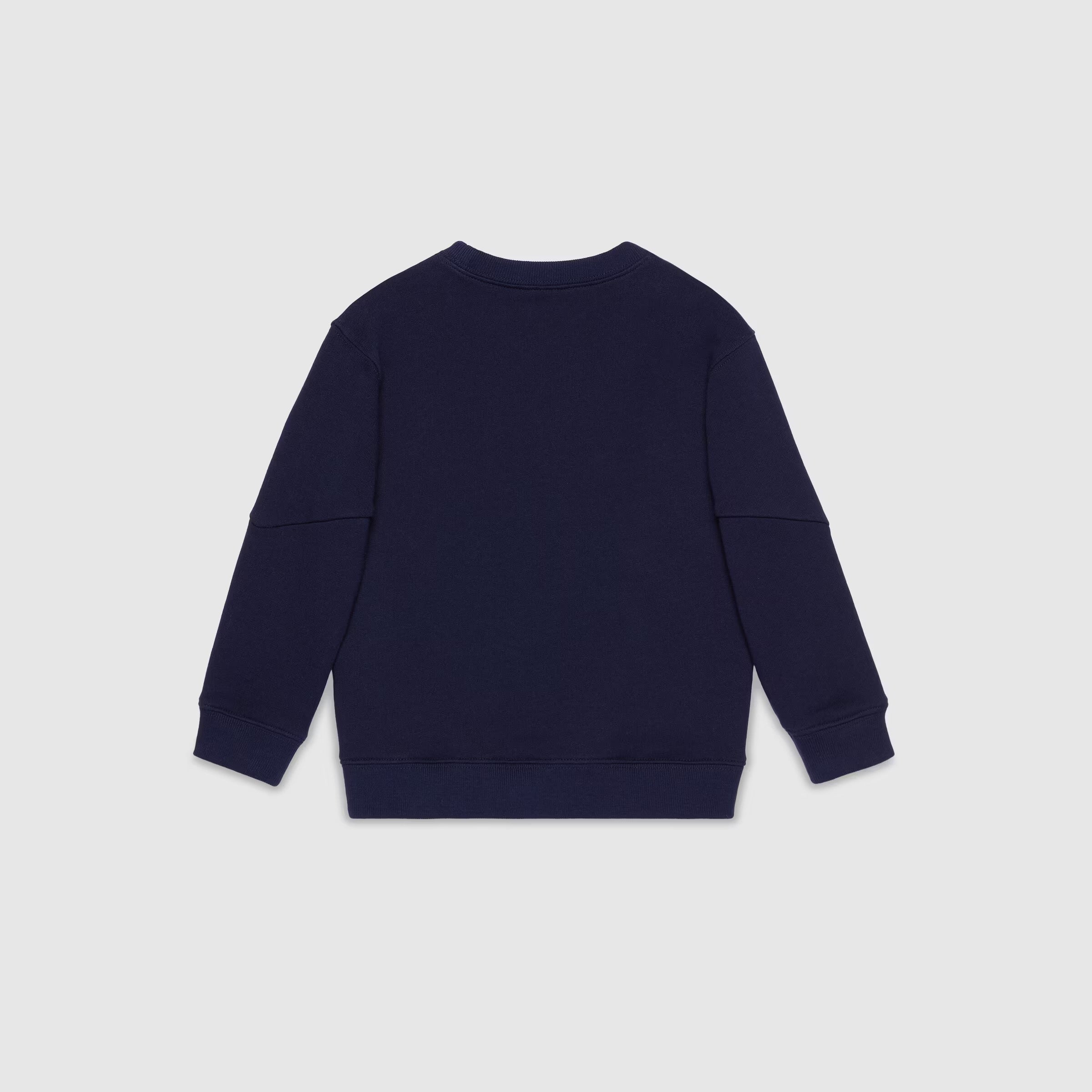 Boys & Girls Navy Logo Cotton Sweatshirt