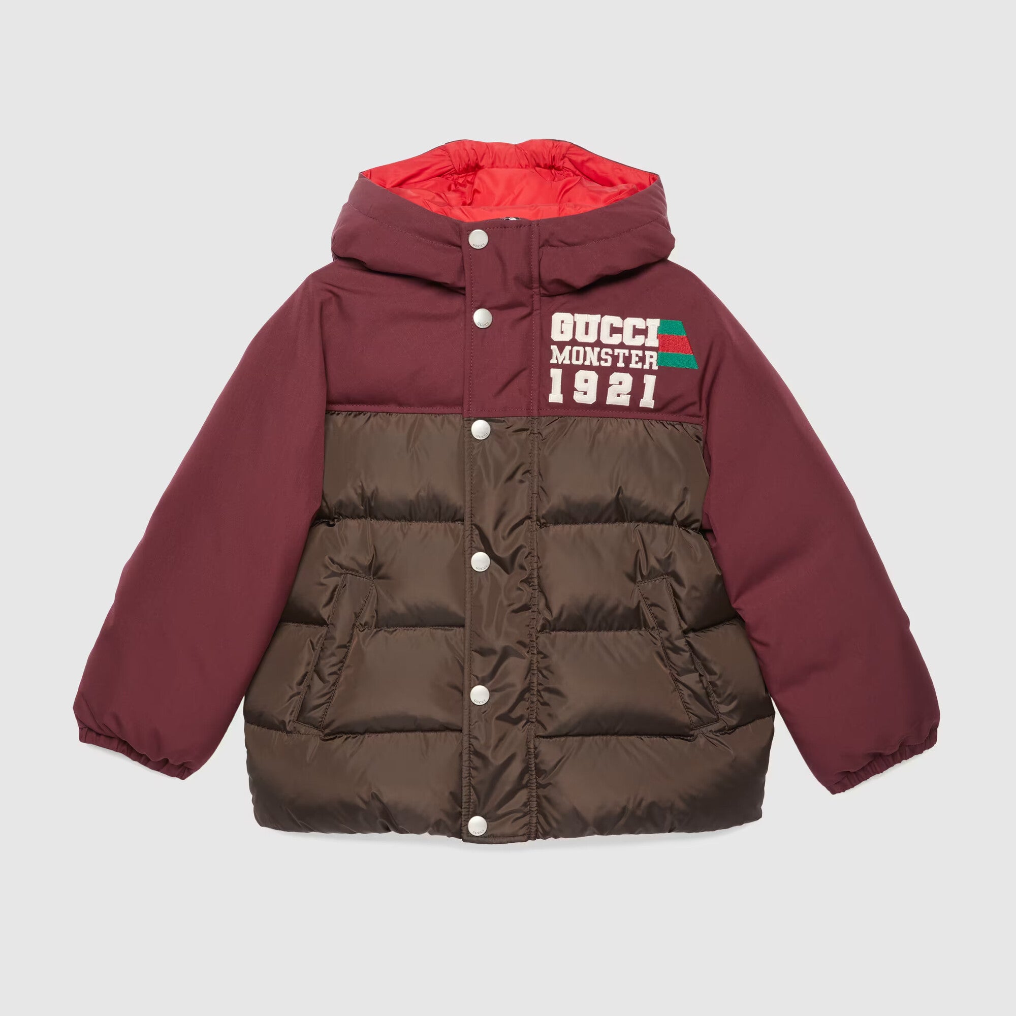 Boys & Girls Wine Red Padded Down Jacket