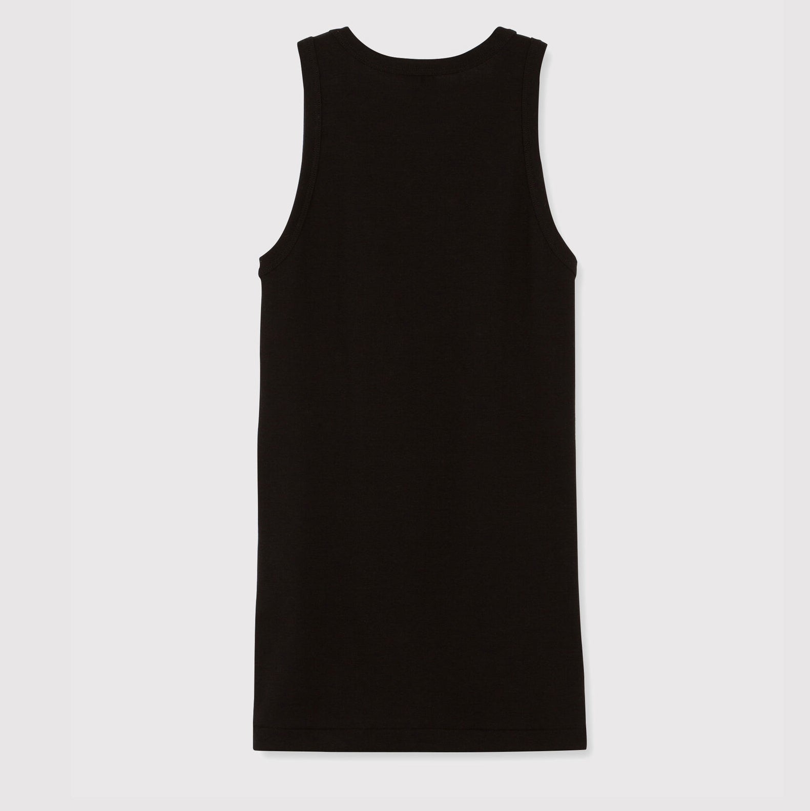 Girls Black Cotton Vest