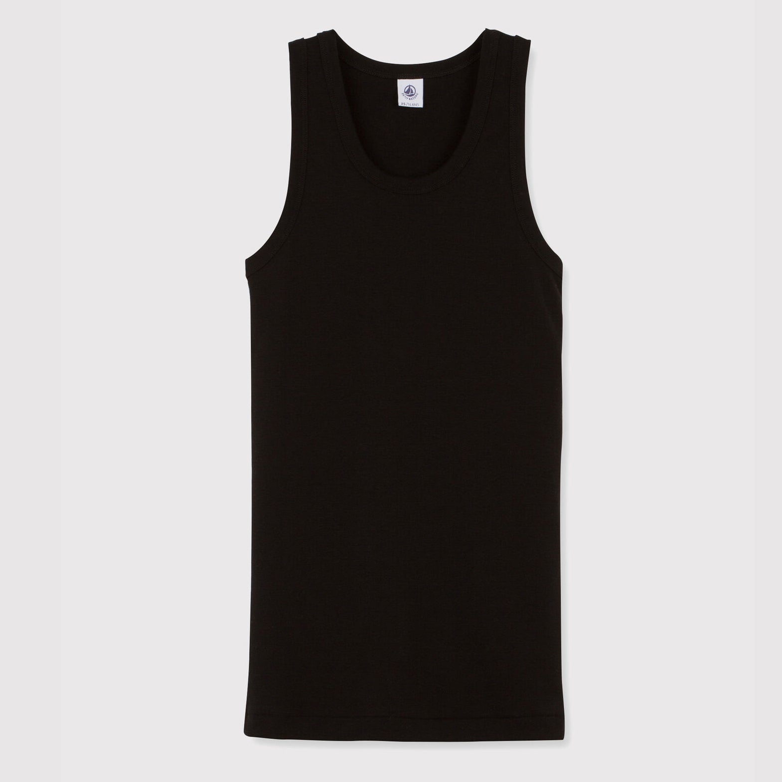 Girls Black Cotton Vest