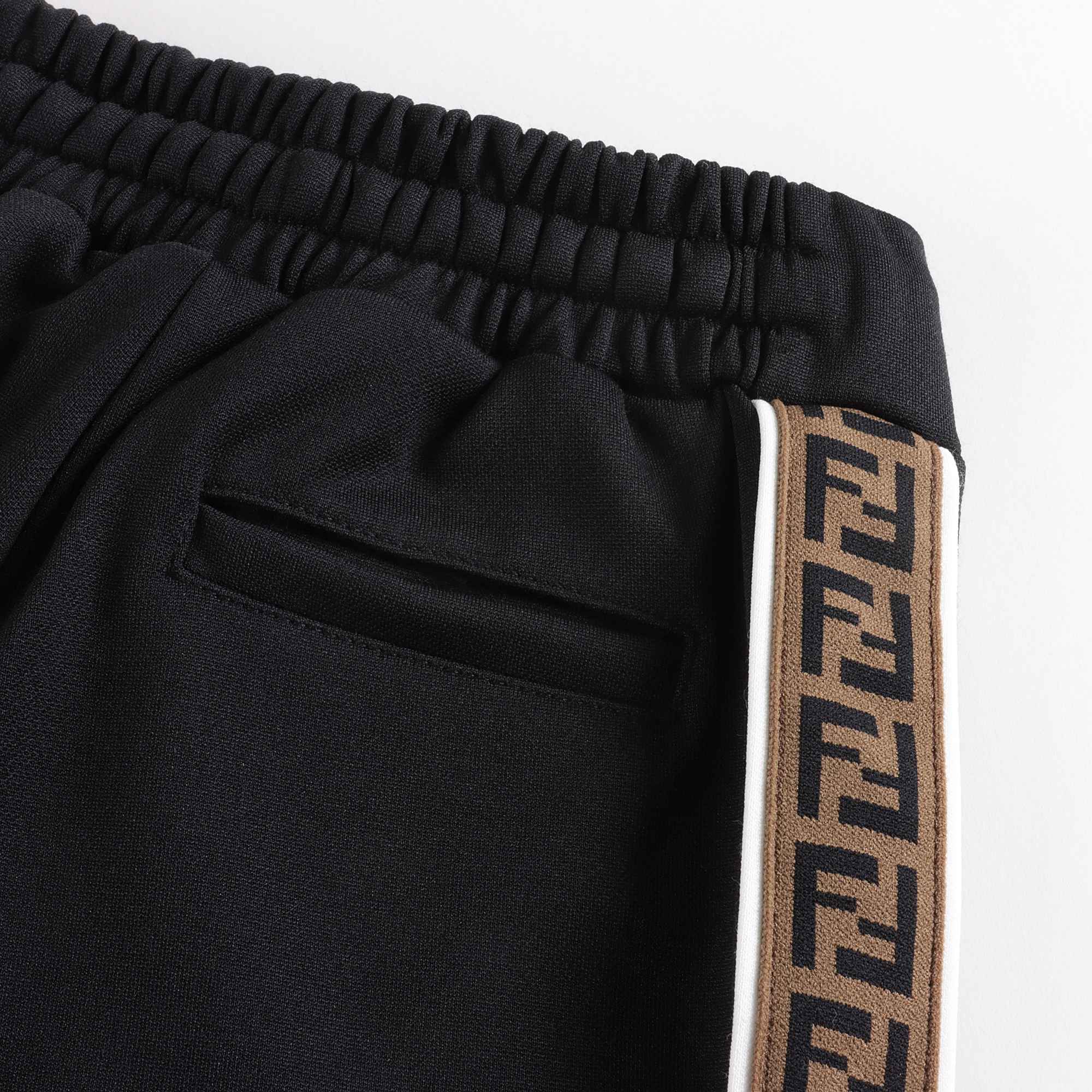 Boys & Girls Black Logo Trousers