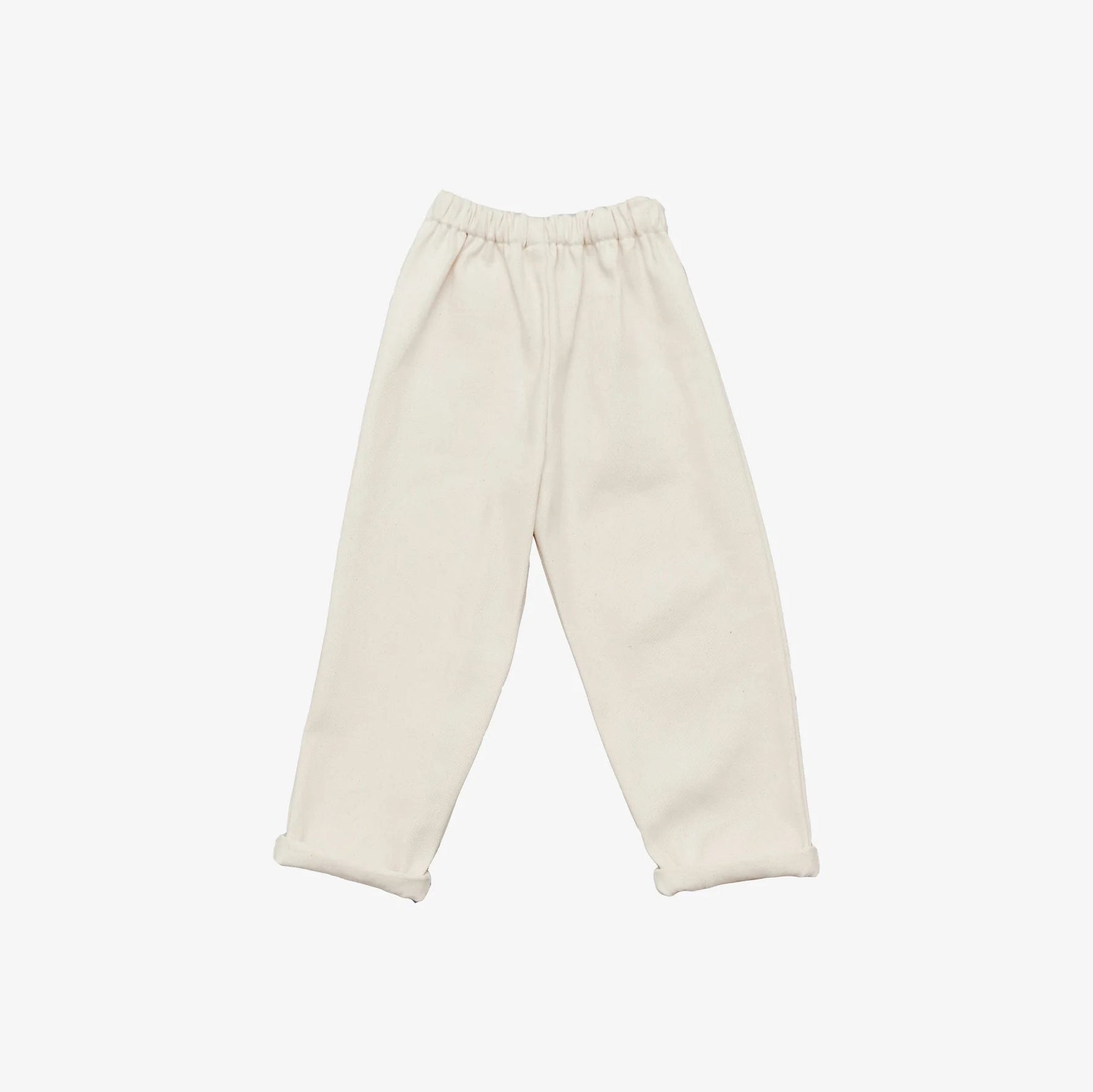 Boys & Girls White Denim Trousers