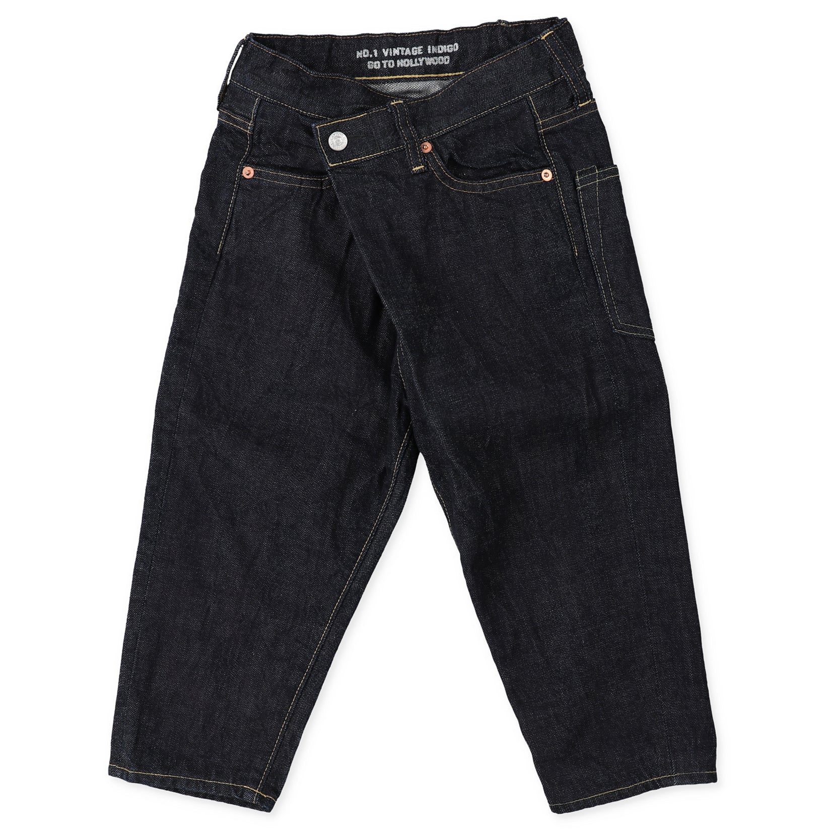 Boys Dark Navy Denim Trousers