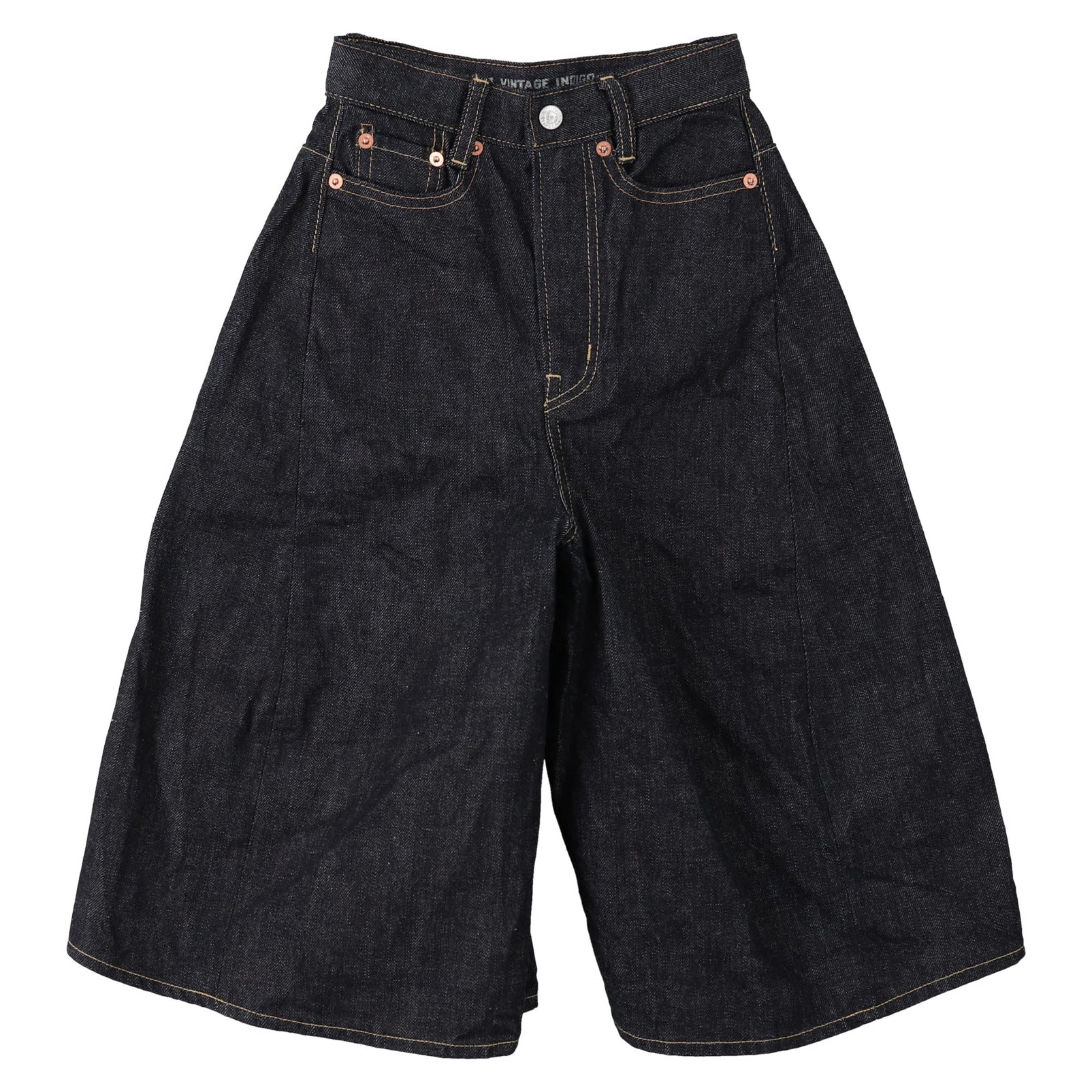 Boys & Girls Navy Denim Widely Trousers