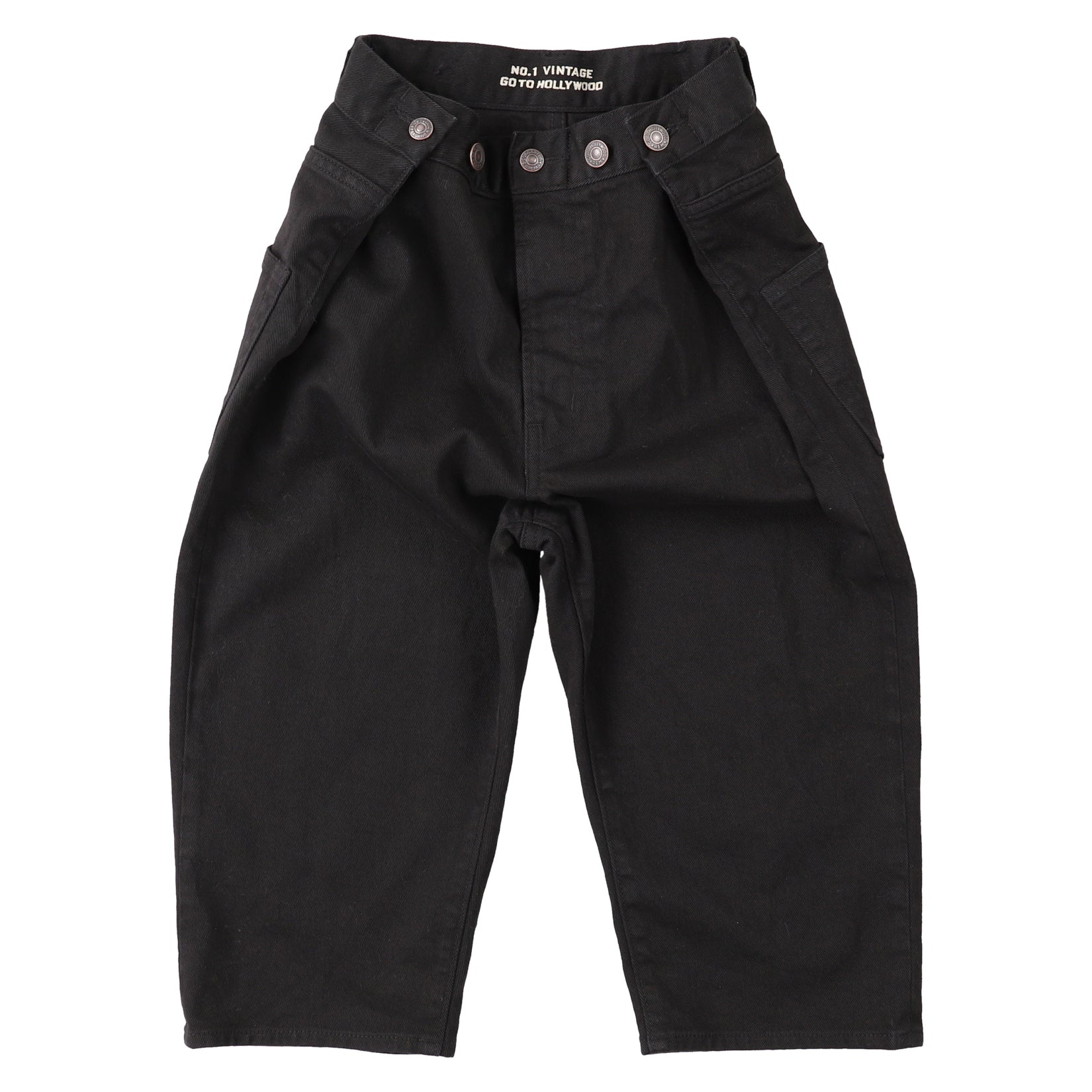 Boys Black Stretch Trousers