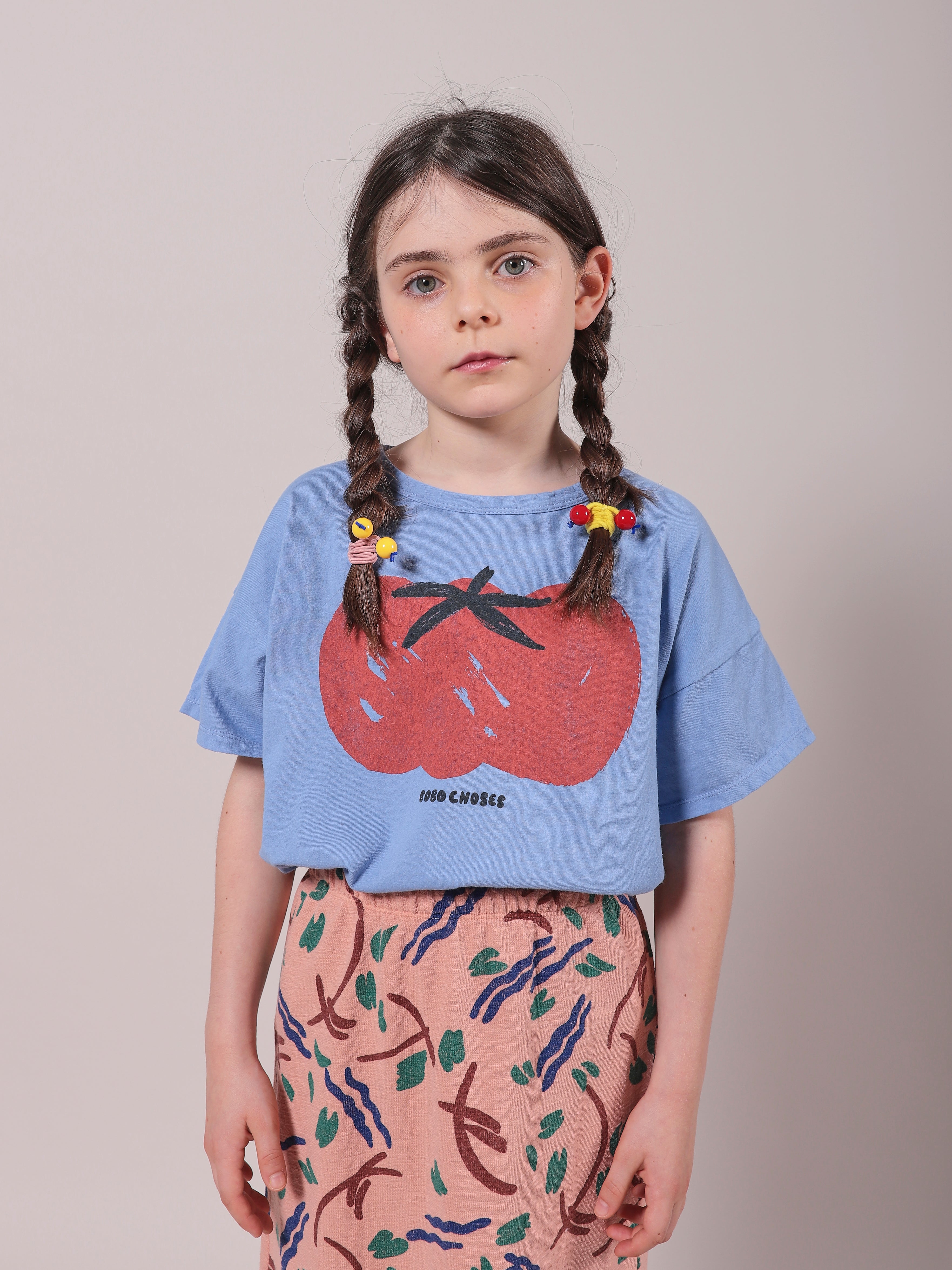 Boys & Girls Blue Tomato Cotton T-Shirt