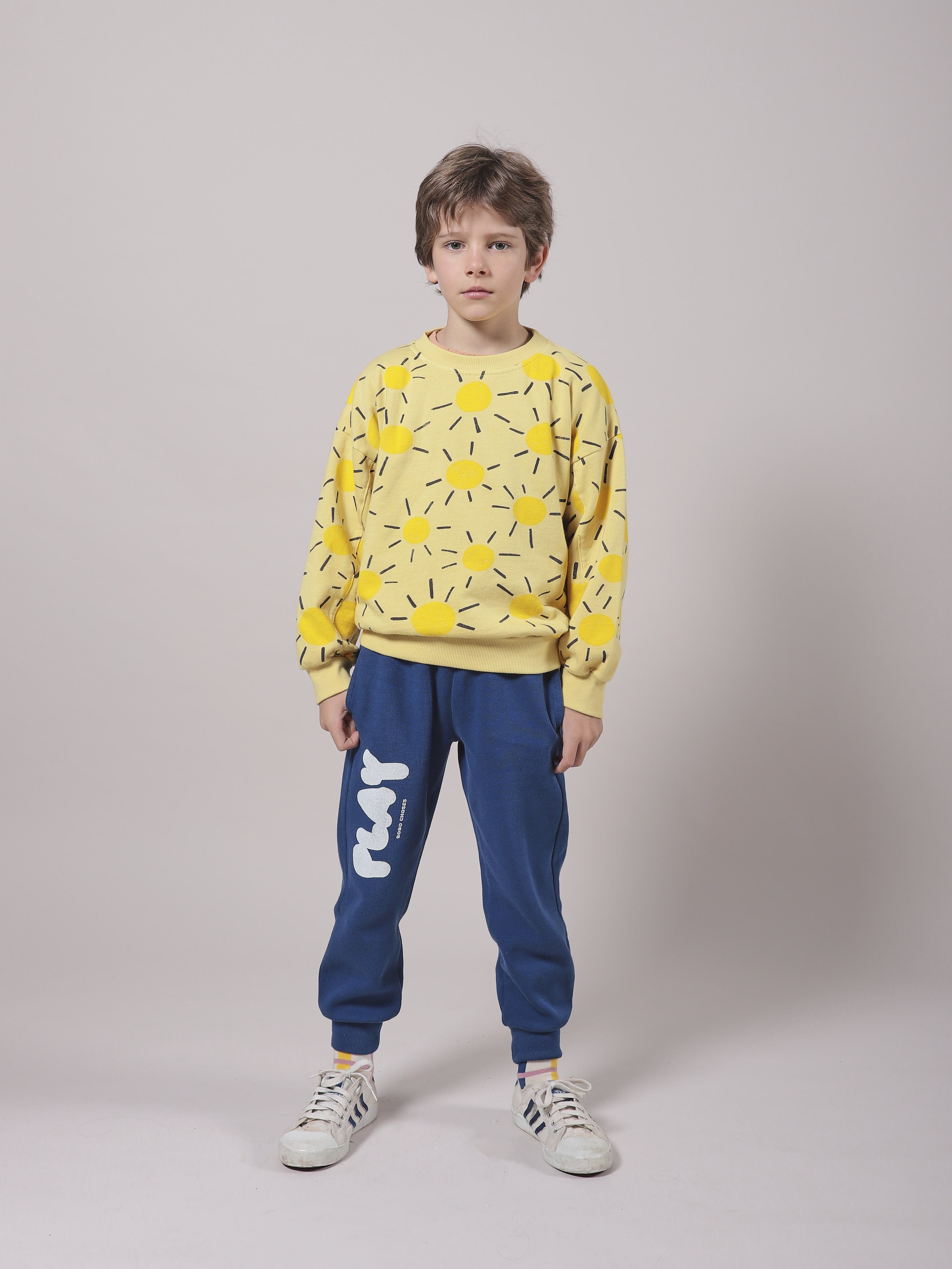 Boys & Girls Blue Cotton Trousers