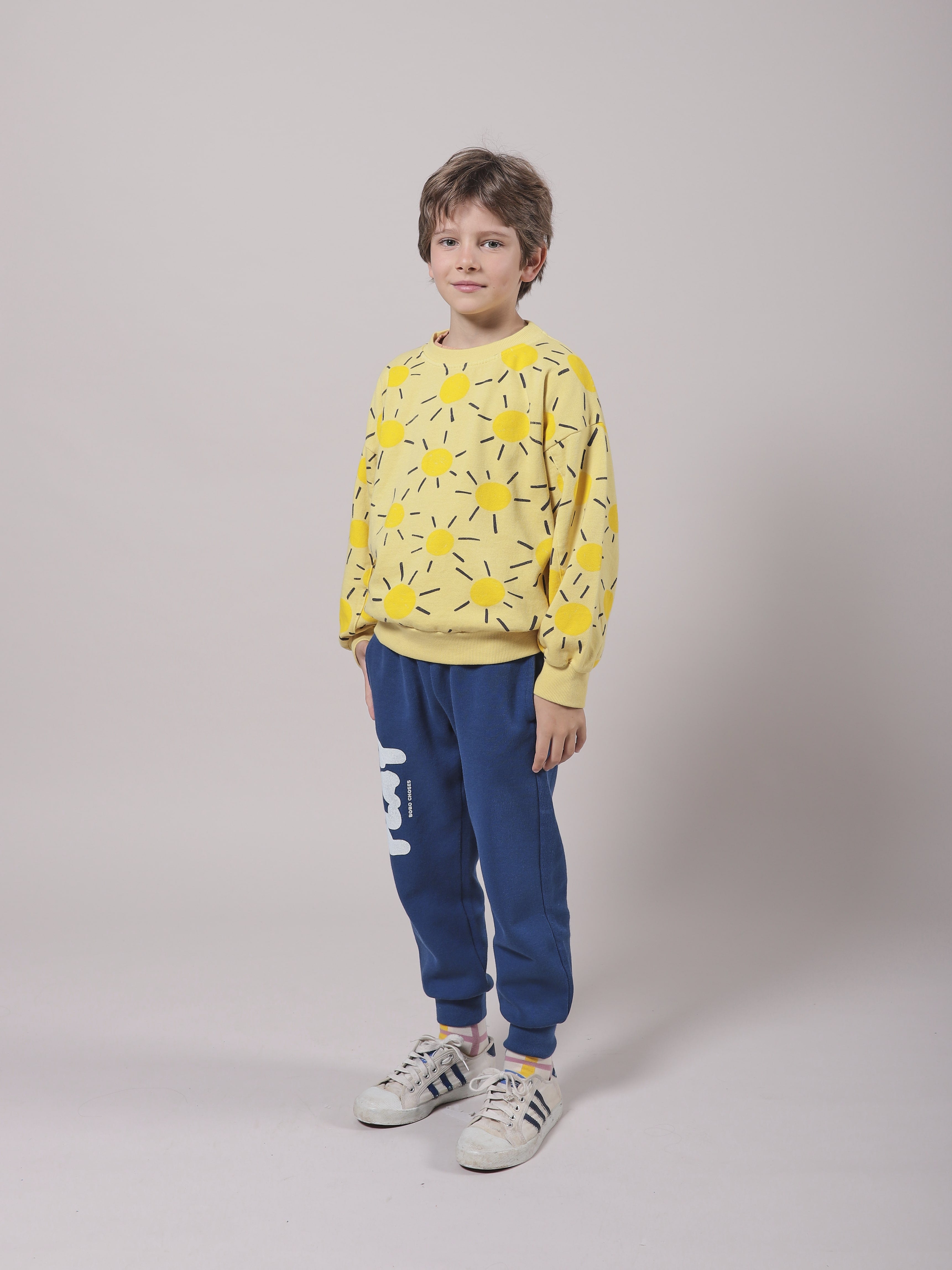 Boys & Girls Blue Cotton Trousers