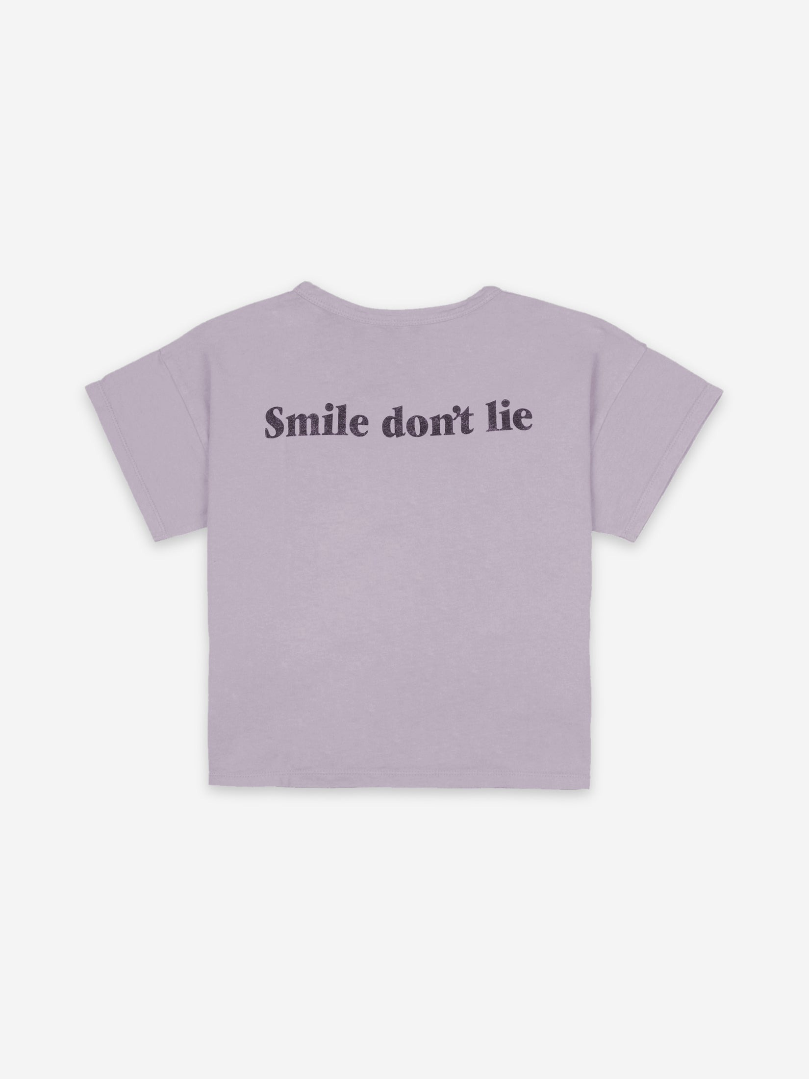 Boys Lavender Smile Cotton T-Shirt