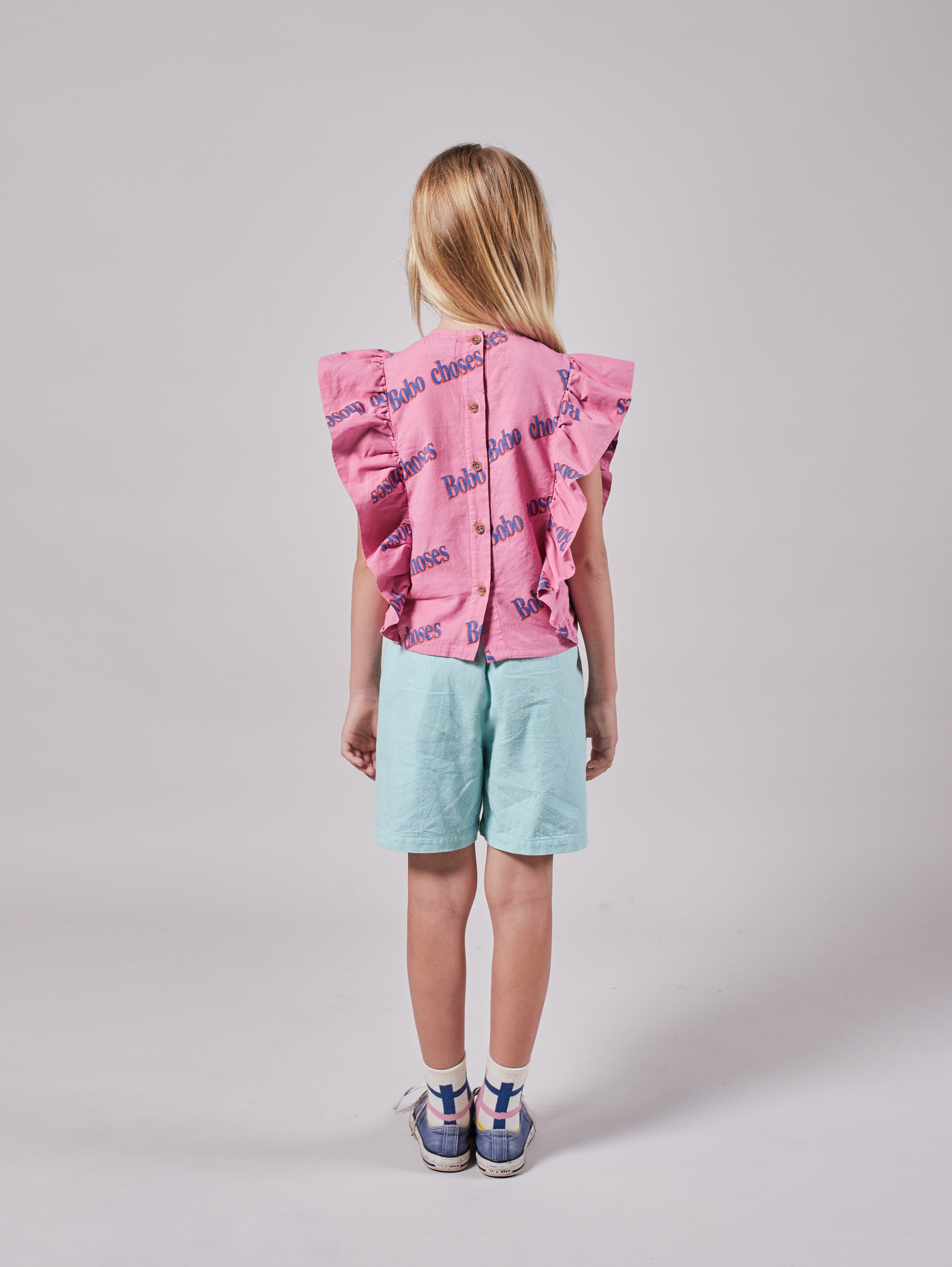 Girls Green Balance Cotton Shorts