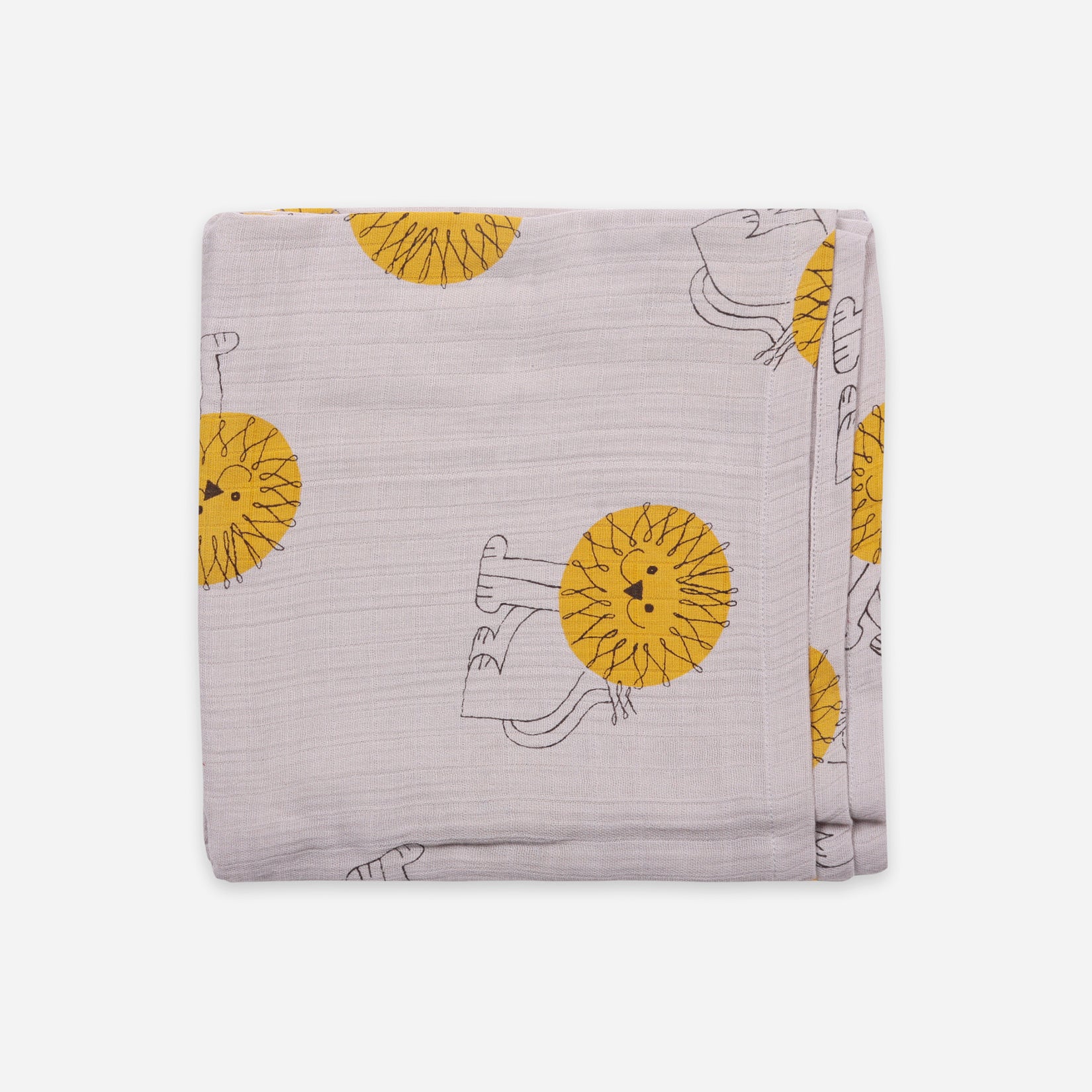 Boys & Girls Lion Muslin Blanket