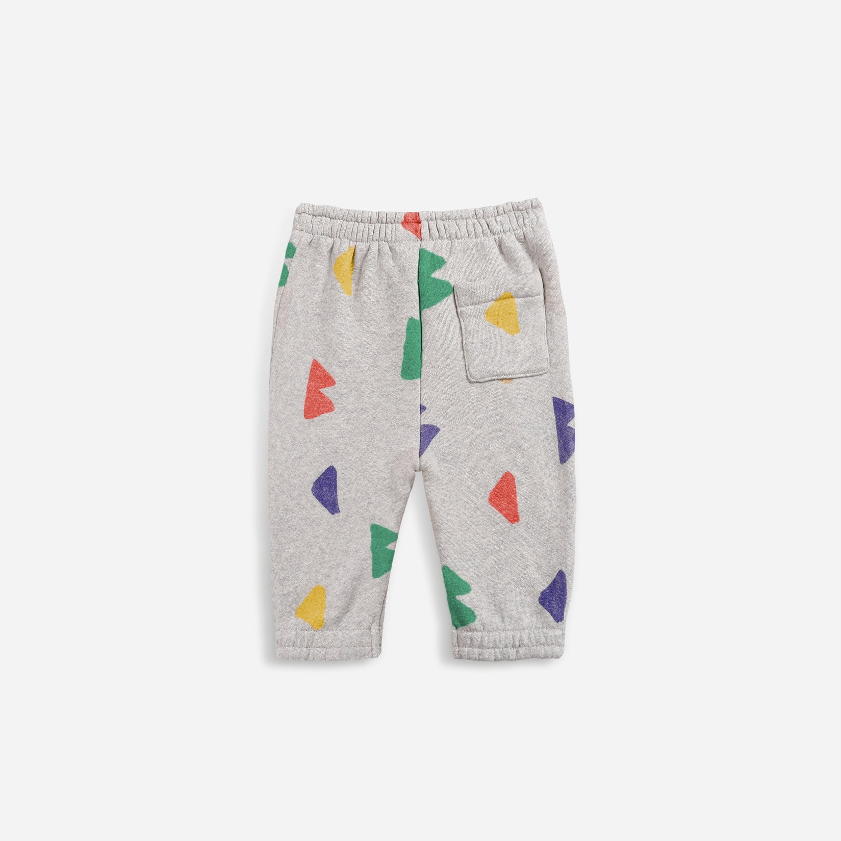 Baby Boys & Girls Grey Cotton Trousers