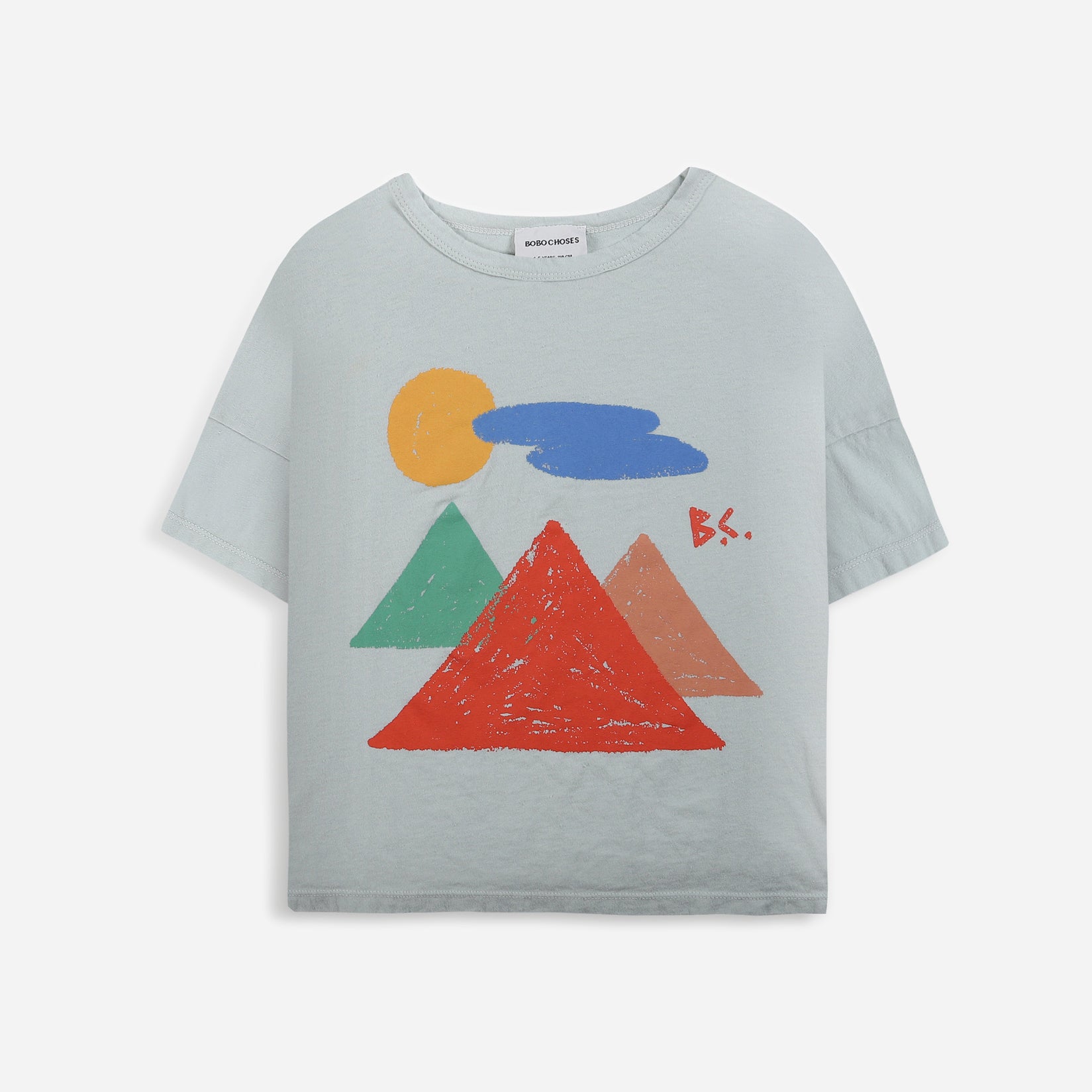 Boys & Girls Grey Cotton T-Shirt