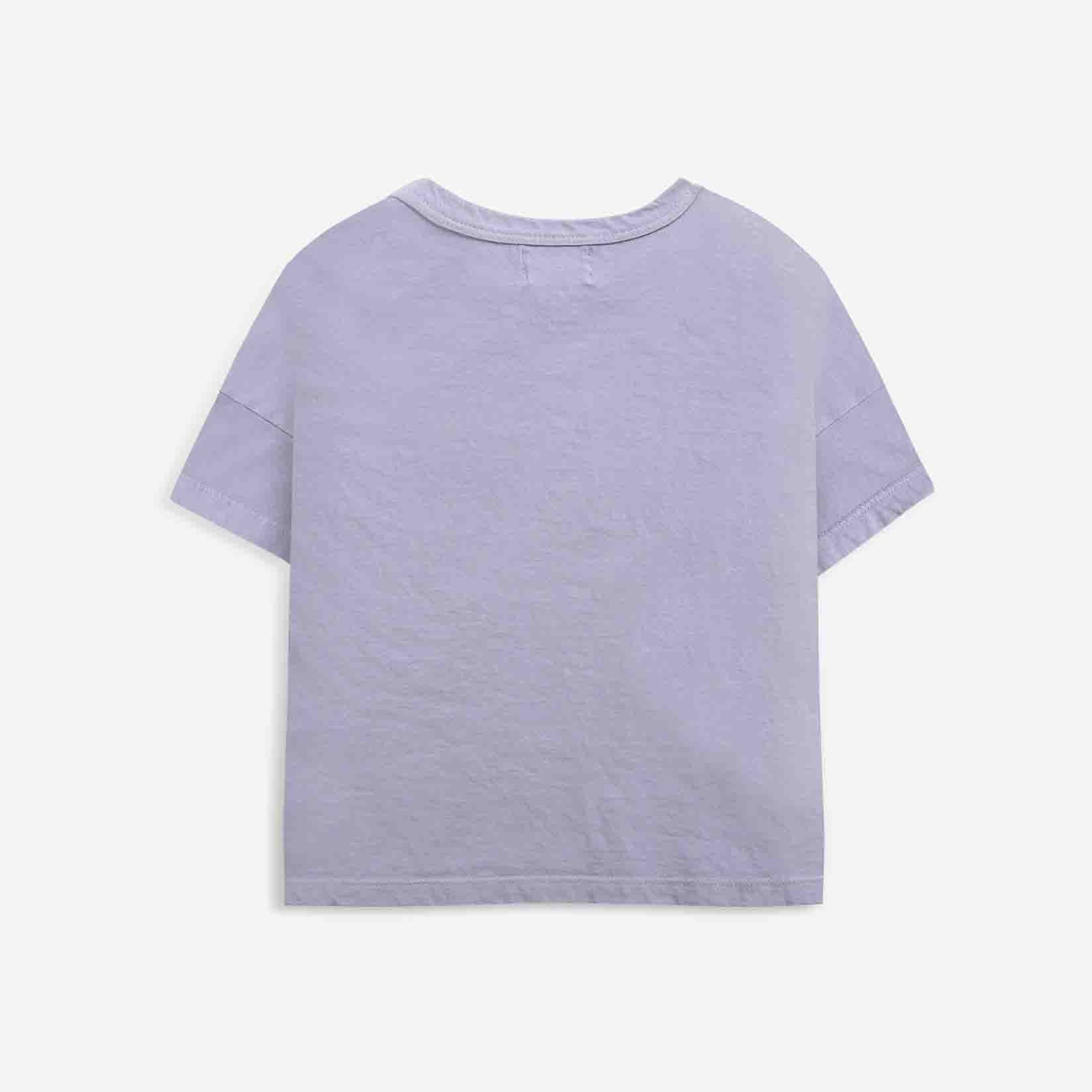 Boys & Girls Lavender Flower Cotton T-Shirt