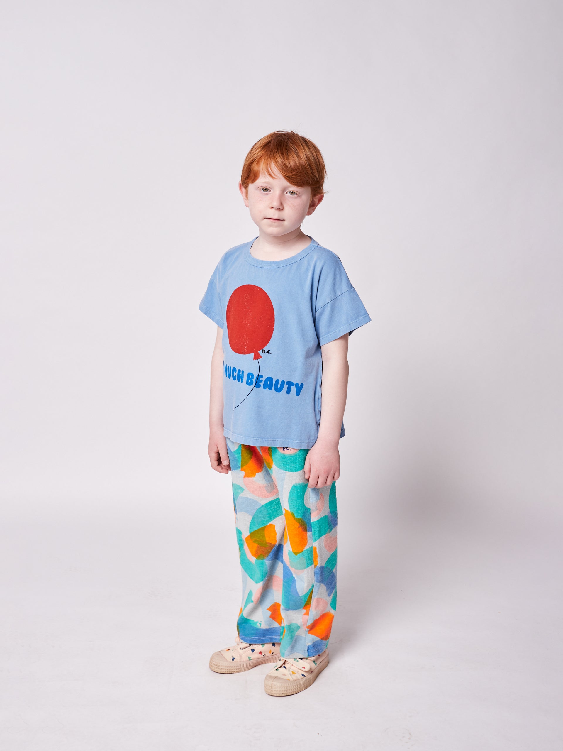 Boys & Girls Blue Balloon Cotton T-Shirt