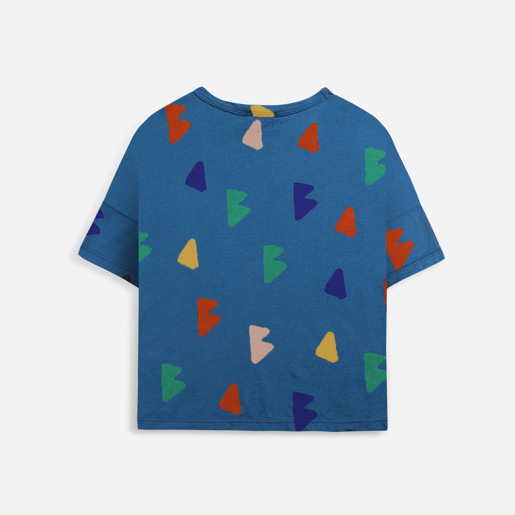 Boys & Girls Blue Cotton T-Shirt