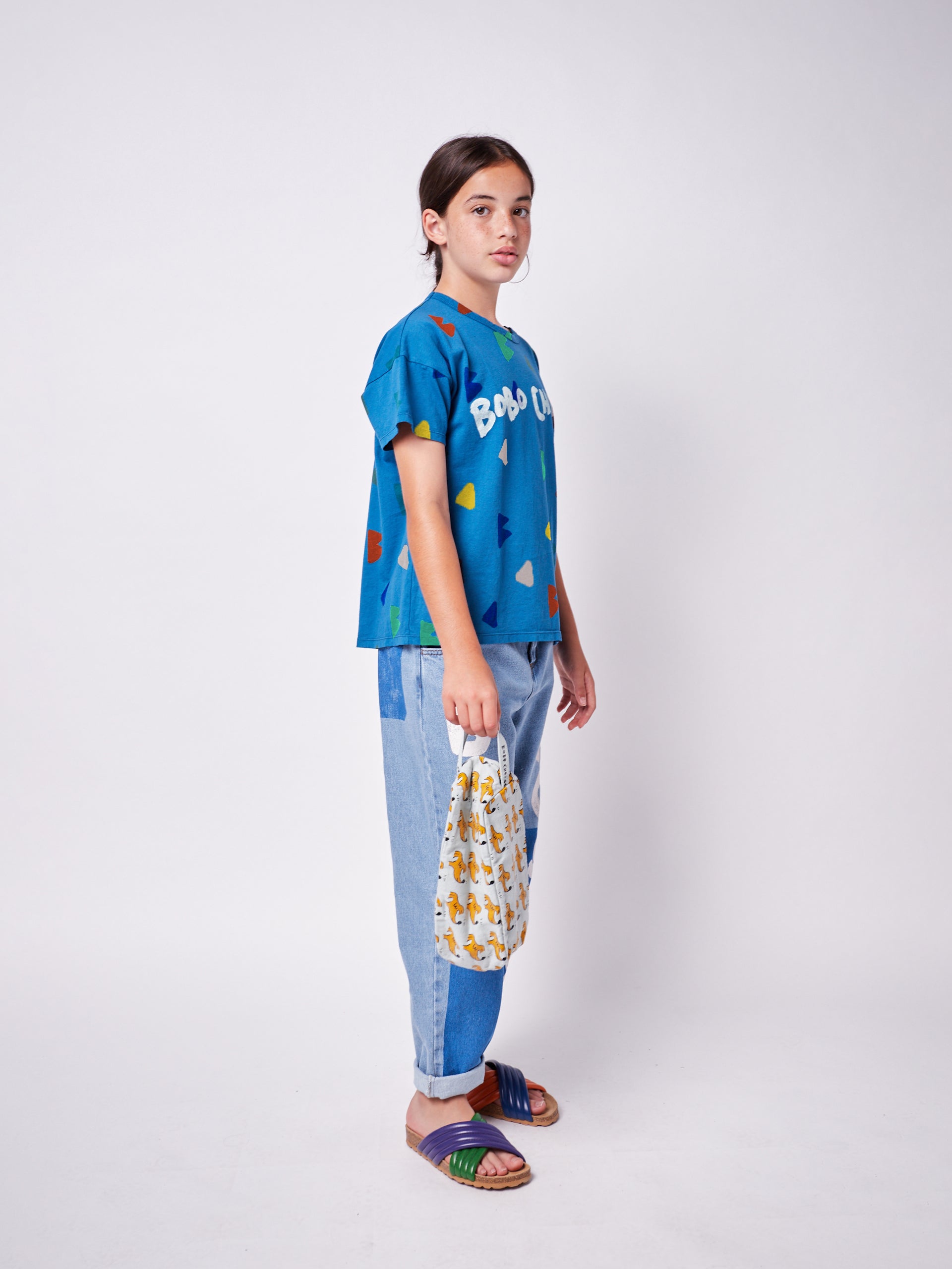 Boys & Girls Blue Cotton T-Shirt