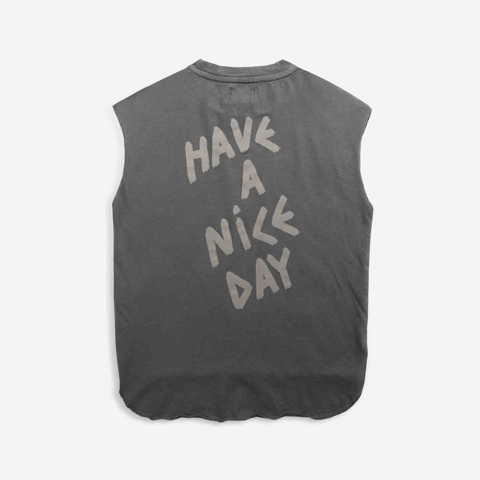 Boys & Girls Dark Grey Cotton Logo Tank Top