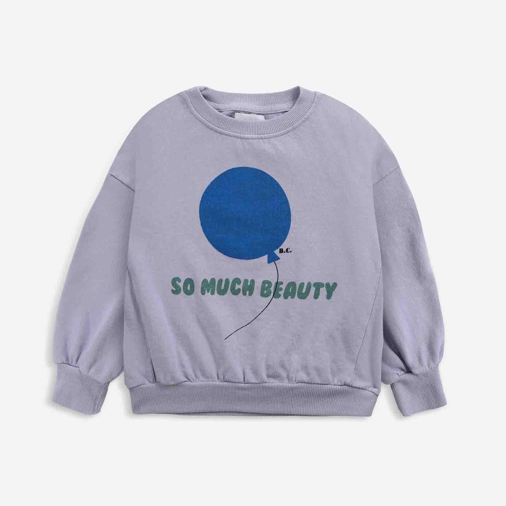 Boys & Girls Lavender Balloon Cotton Sweatshirt