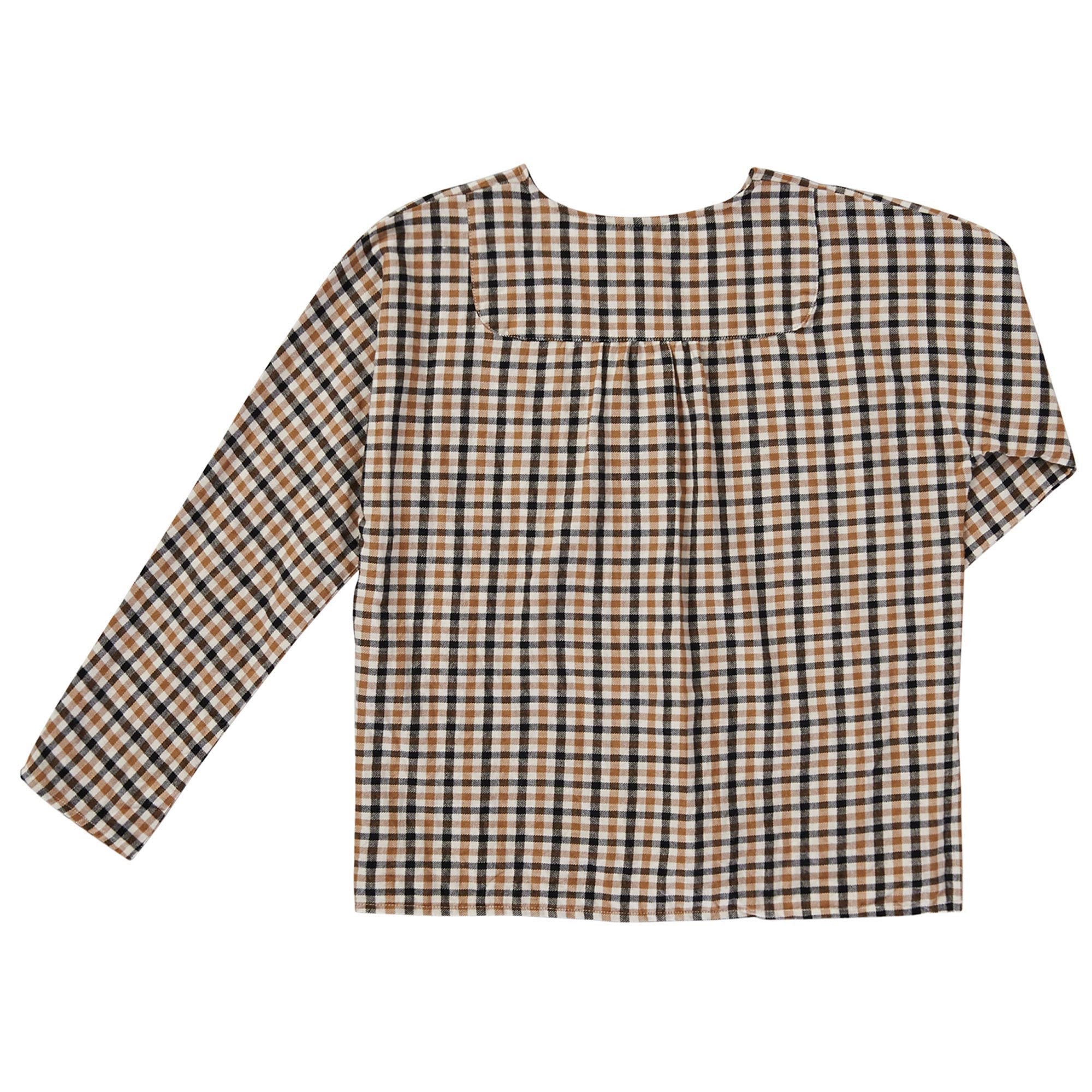 Boys Black & Red Check Cotton Shirt - CÉMAROSE | Children's Fashion Store - 2