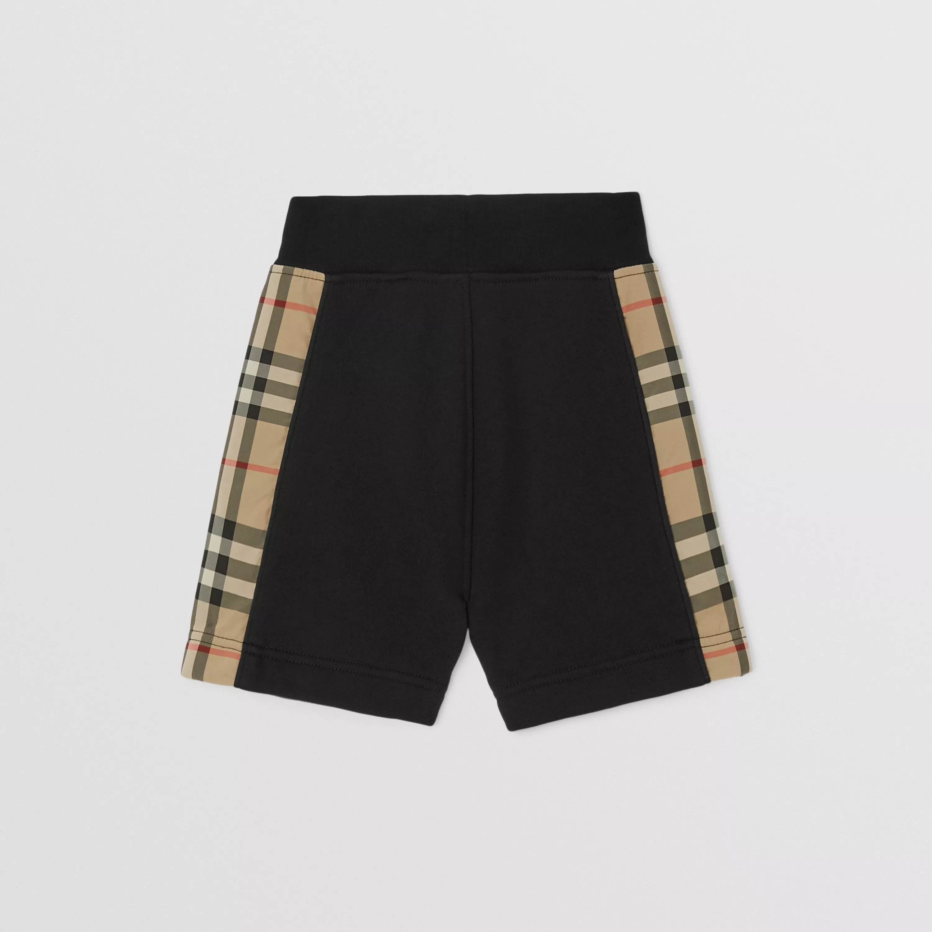 Baby Boys & Girls Black Cotton Shorts