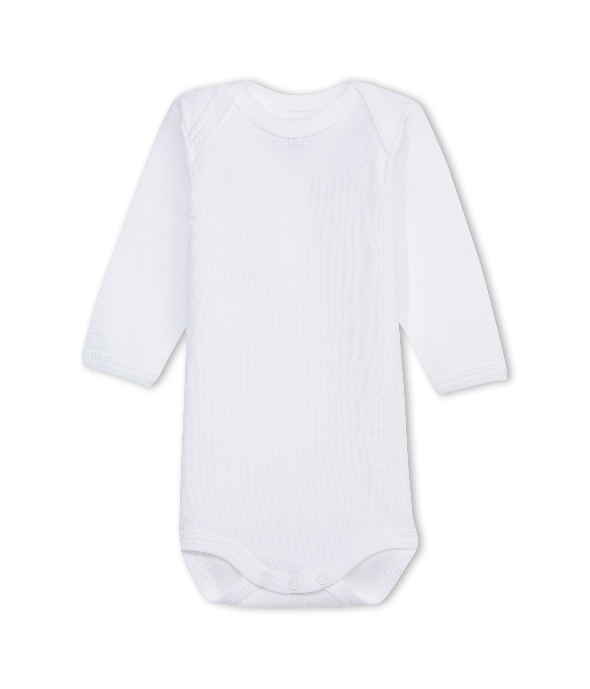 Baby Boys & Girls White Cotton Babysuits