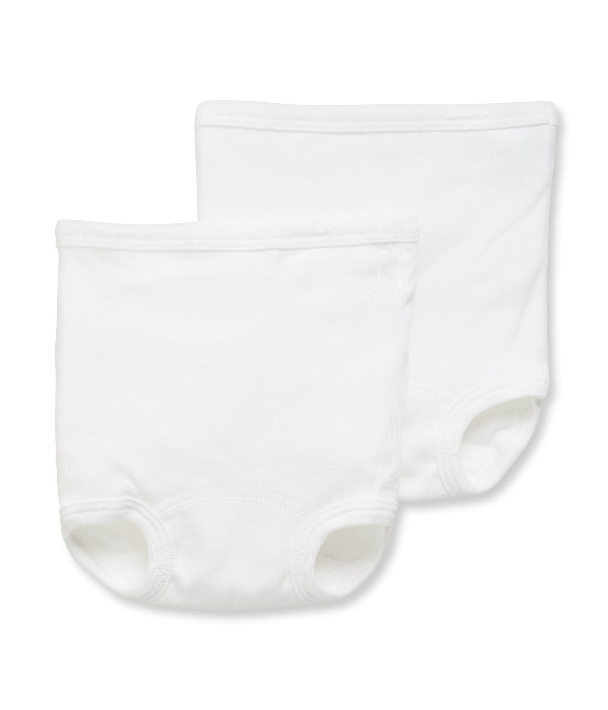 Baby Boys & Girls White Cotton Hip Shorts