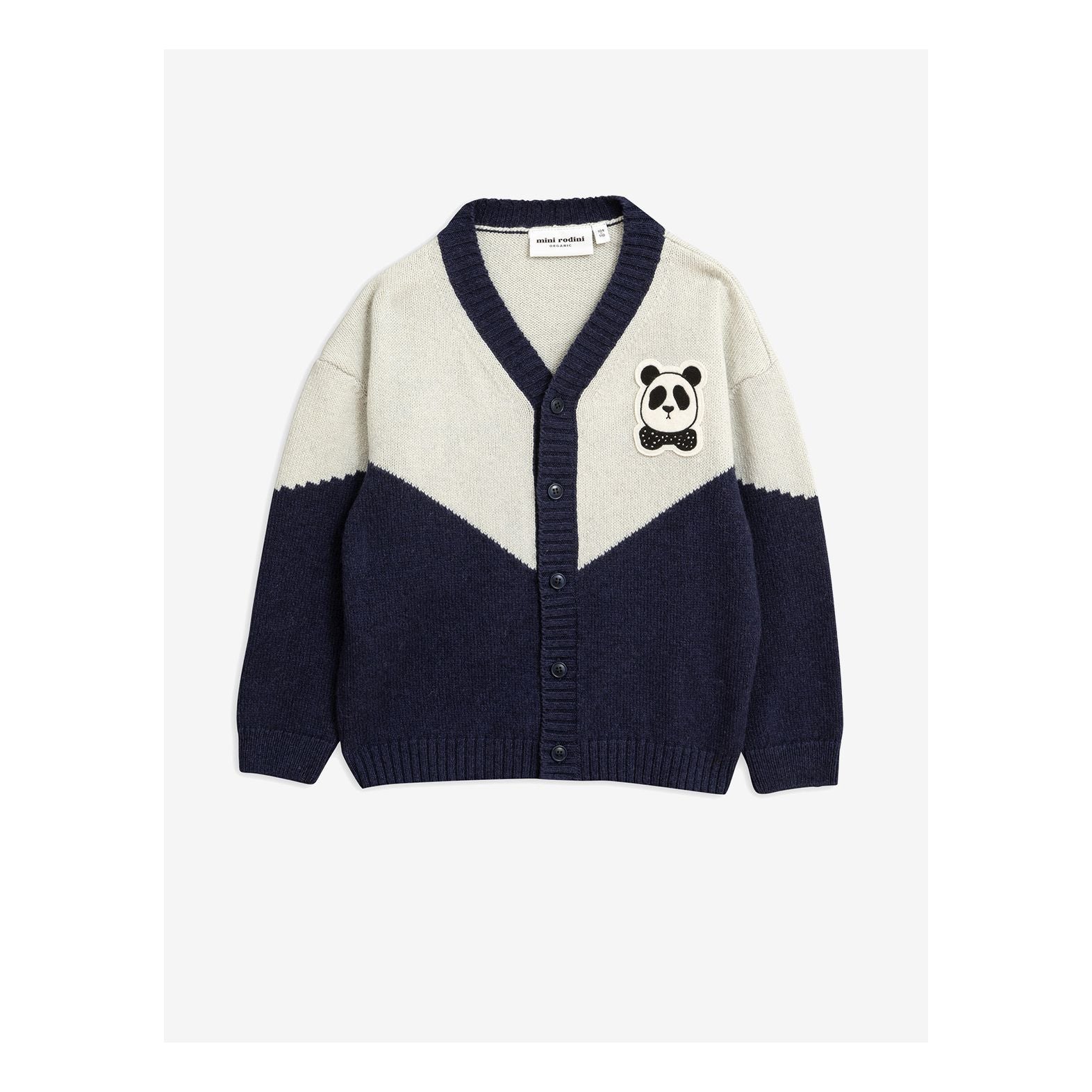 Boys & Girls Blue Panda Wool Cardigan