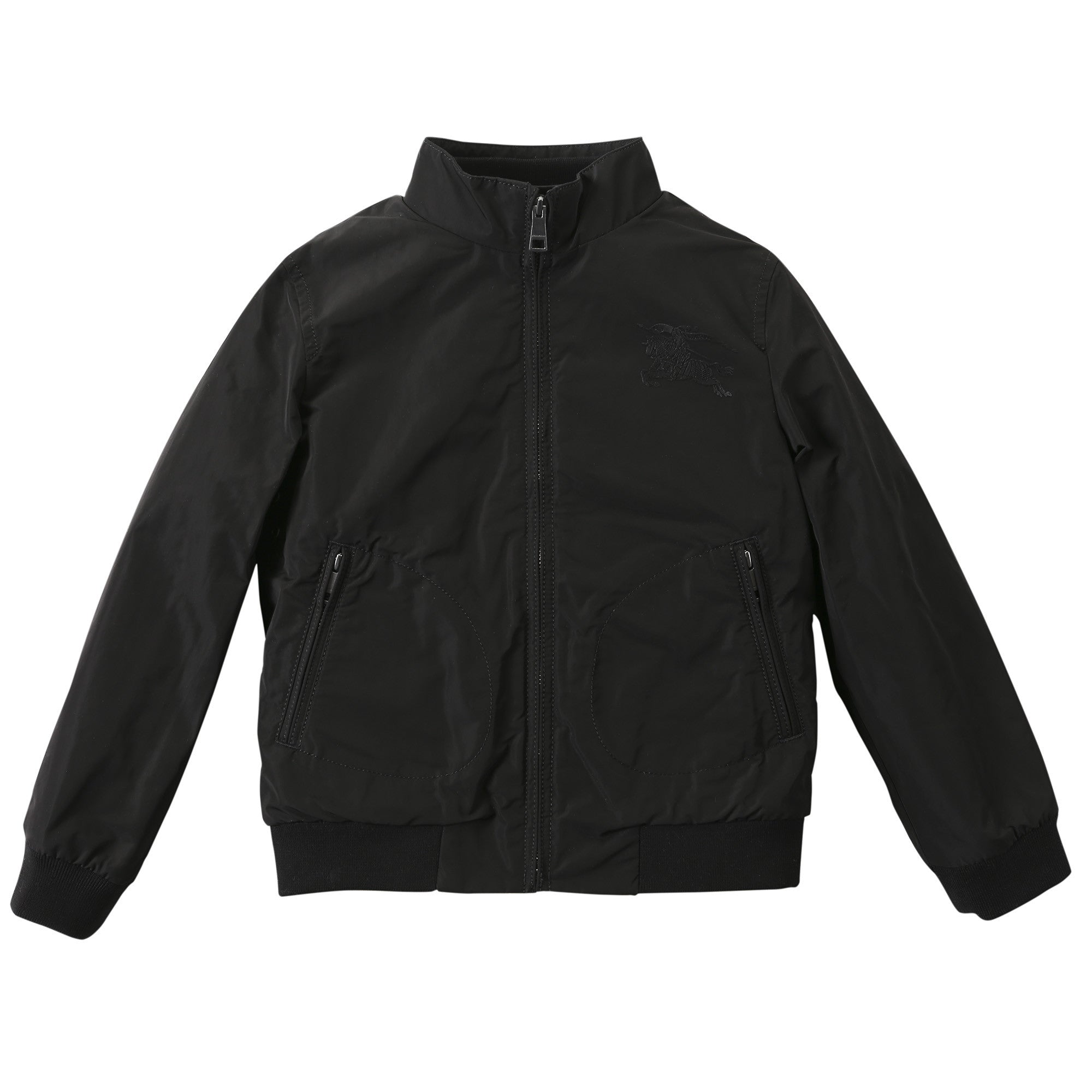 Boys Black Ribbed Cuffs Jacket - CÉMAROSE | Children's Fashion Store - 1