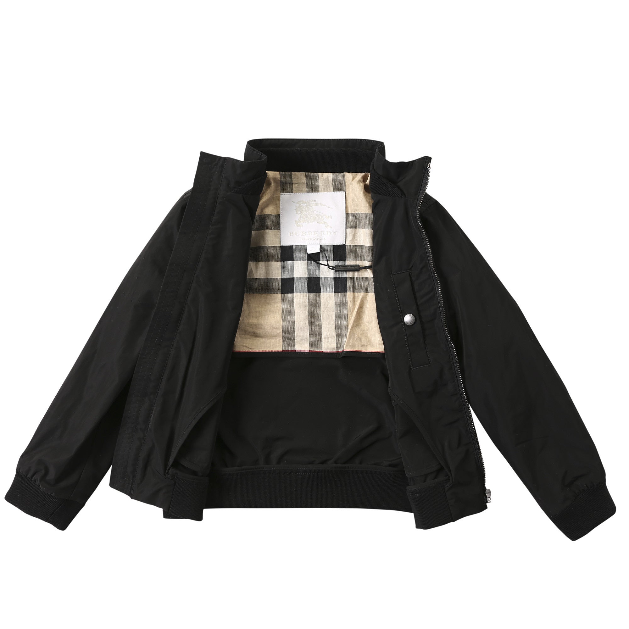 Boys Black Ribbed Cuffs Jacket - CÉMAROSE | Children's Fashion Store - 3