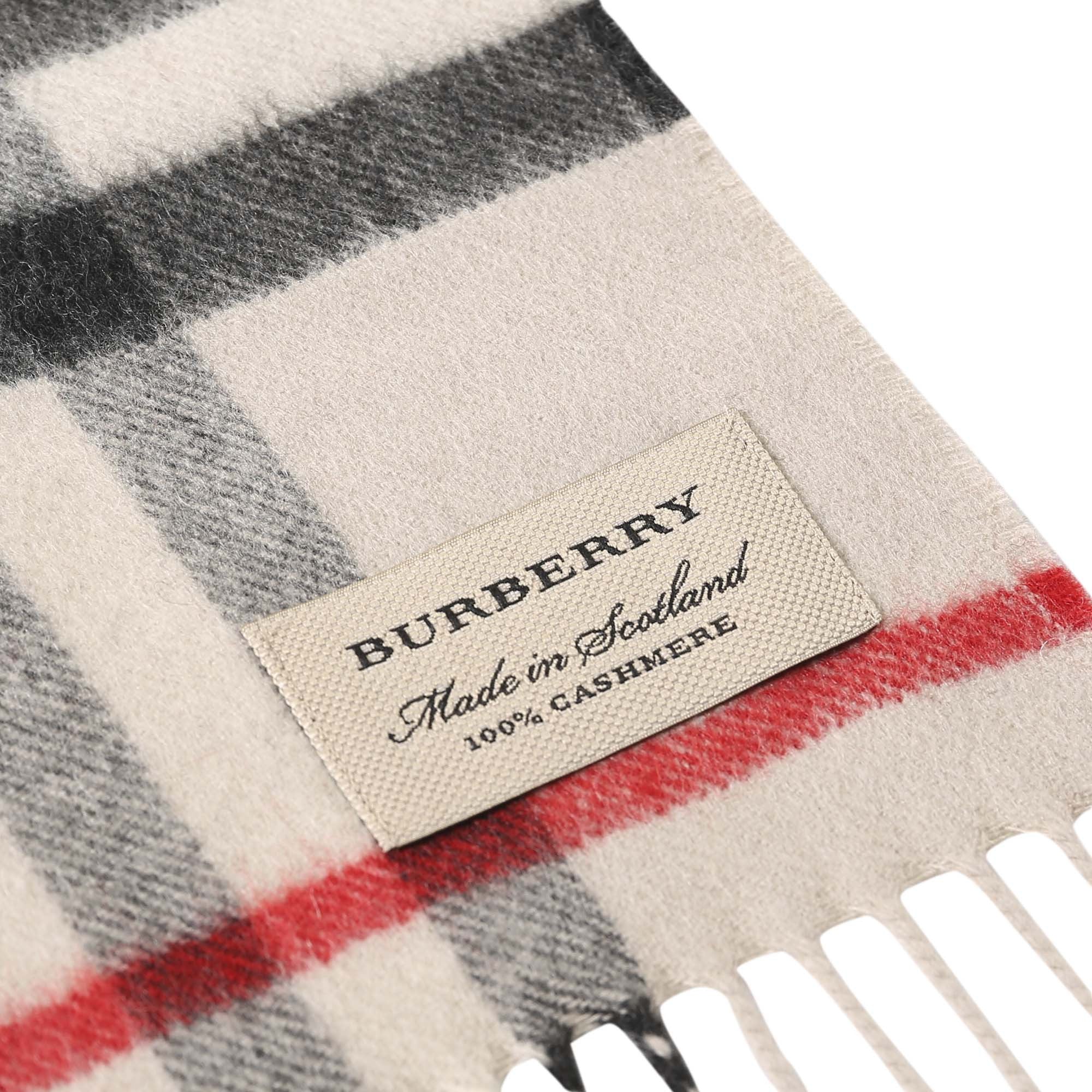 Boys & Girls Milk White Check Cashmere Scarf - CÉMAROSE | Children's Fashion Store - 6