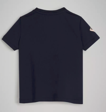 Boys Navy Printed Cotton T-shirt