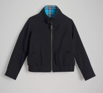 Boys Brilliant Navy Reversibie Cotton Jacket