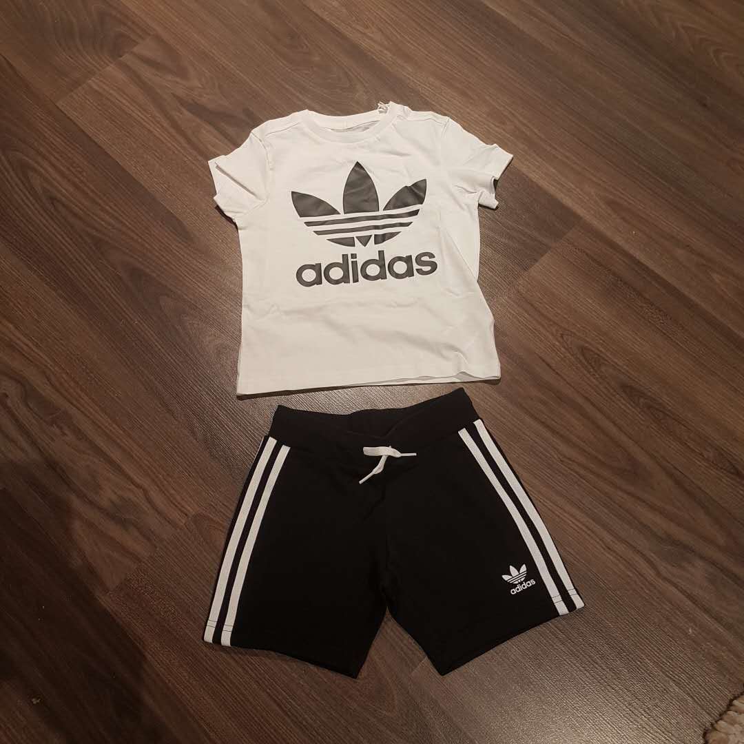 Boys White & Black Cotton Sets