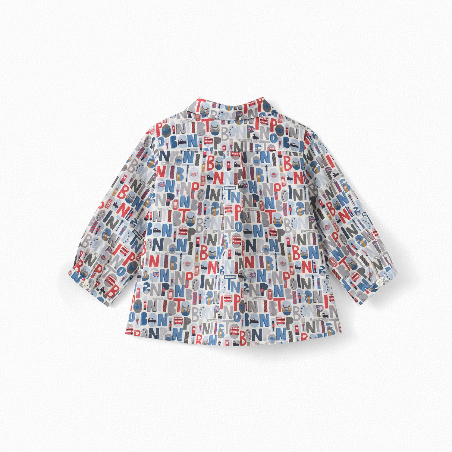 Baby Boys & Girls Blue Cotton Shirt