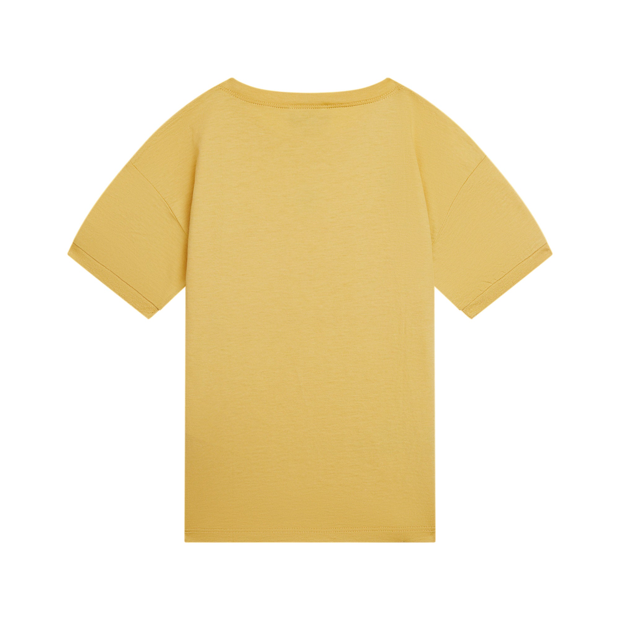 Boys & Girls Yellow Logo Cotton T-Shirt