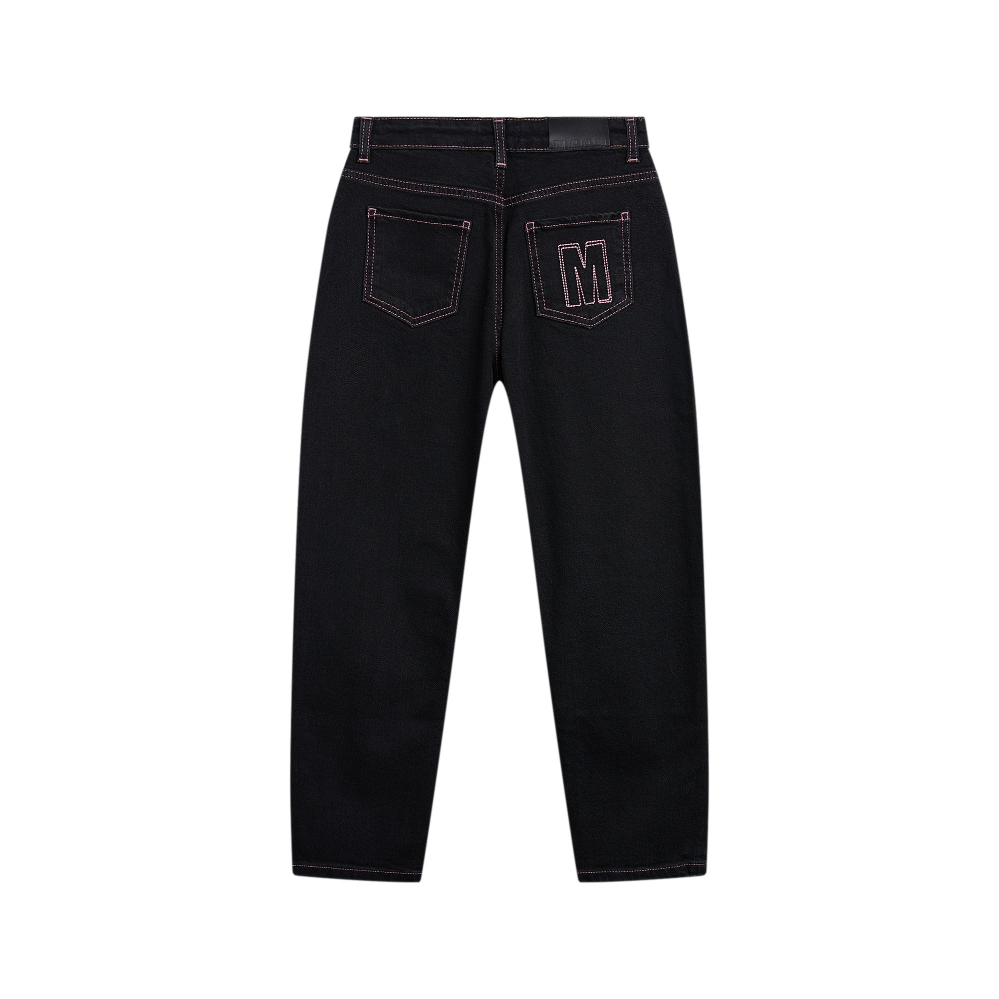 Girls Black Denim Trousers