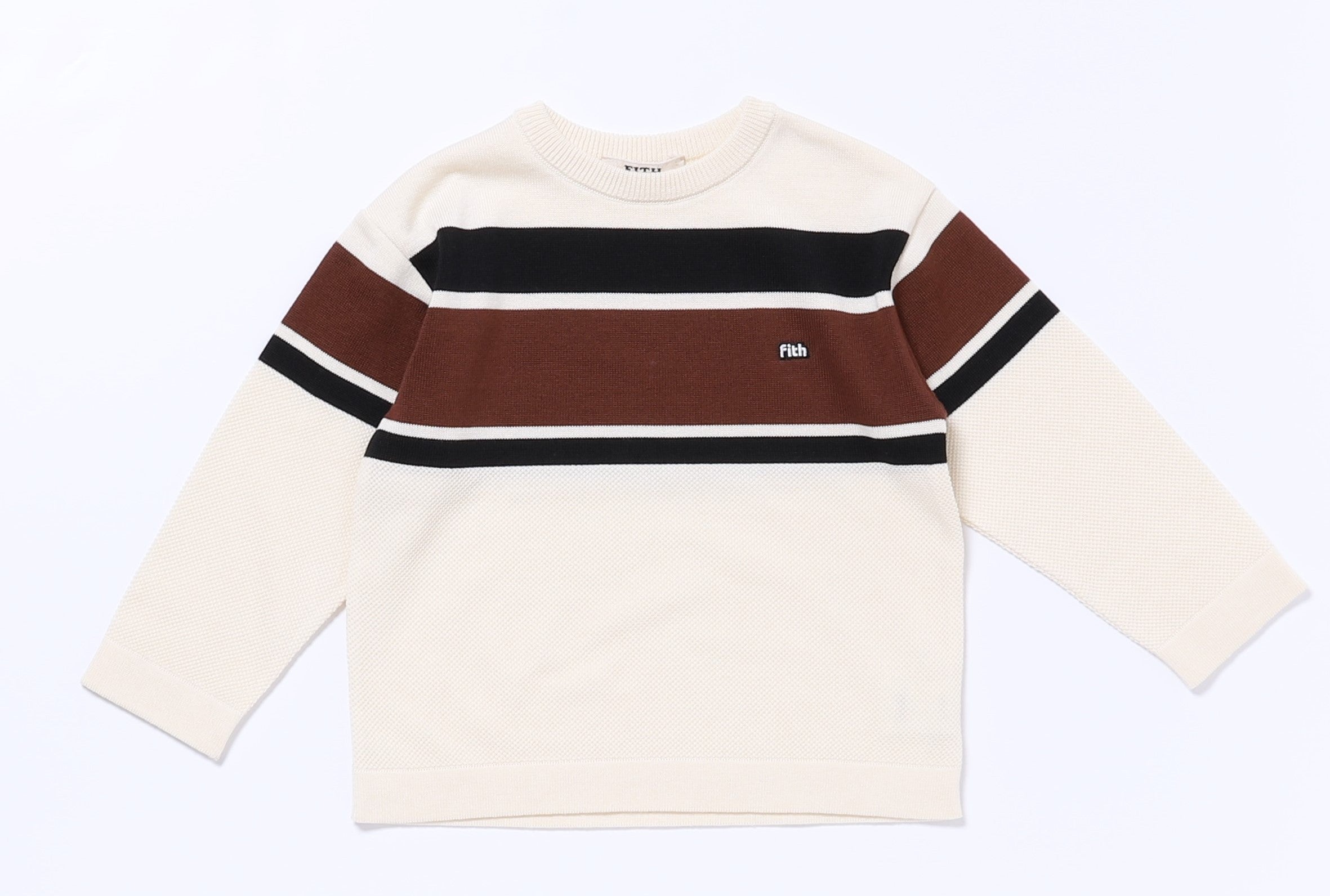 Boys White Stripe Logo T-Shirt