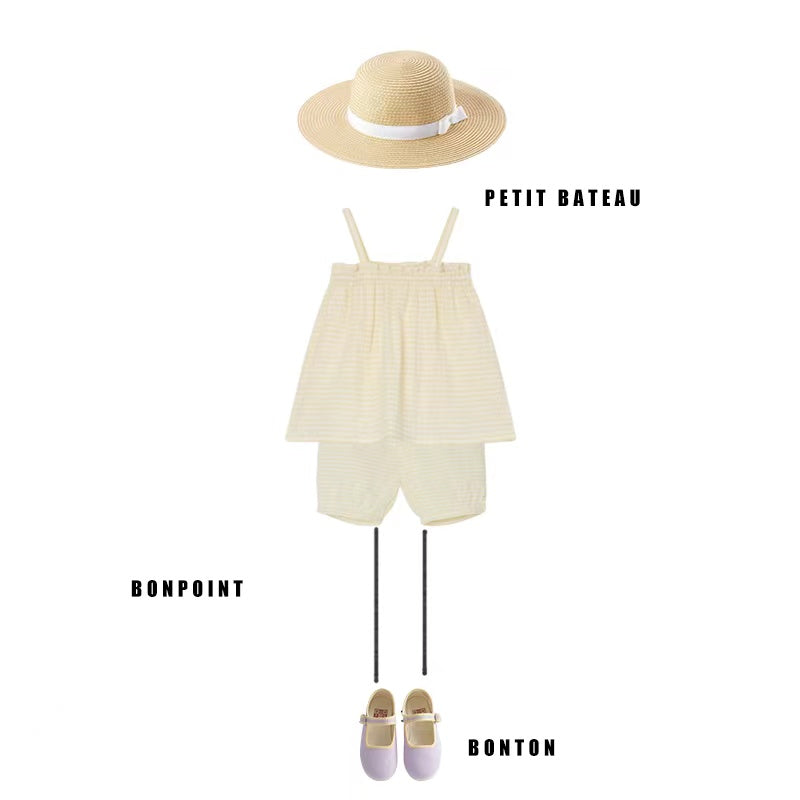 Baby Boys & Girls Beige Sunhat