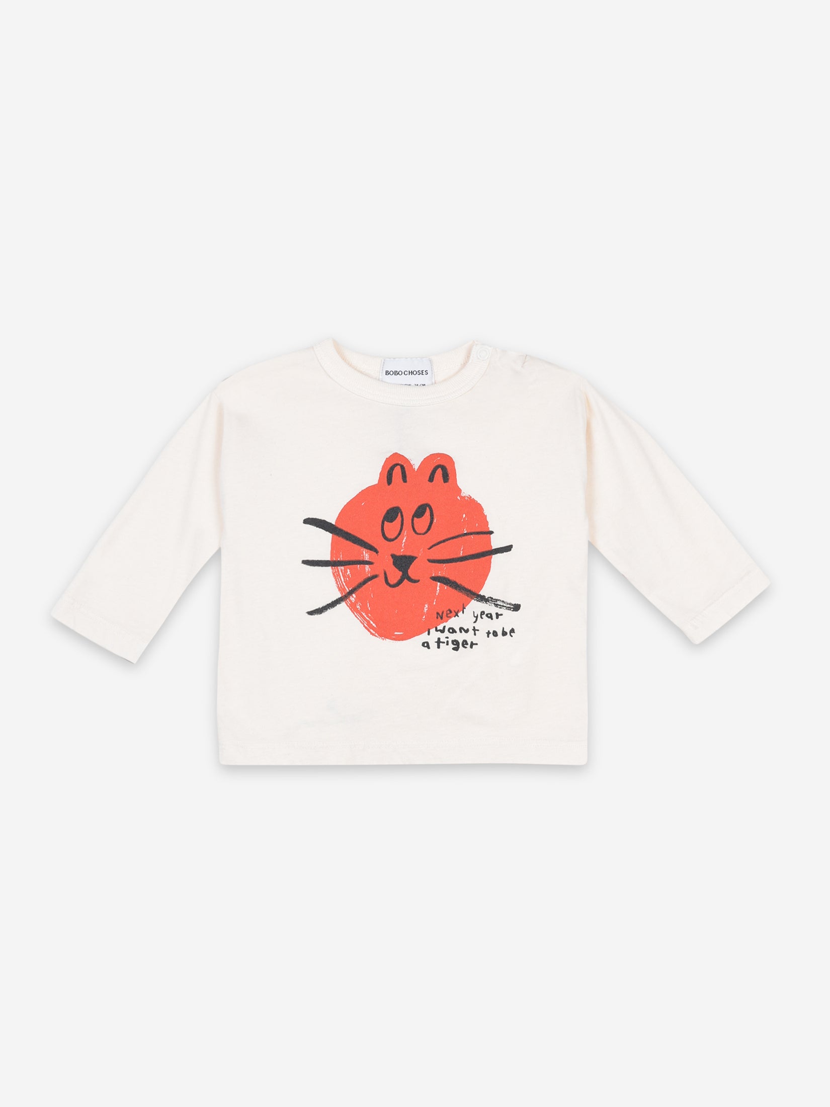 Baby Boys & Girls Cream Tan Cat T-Shirt