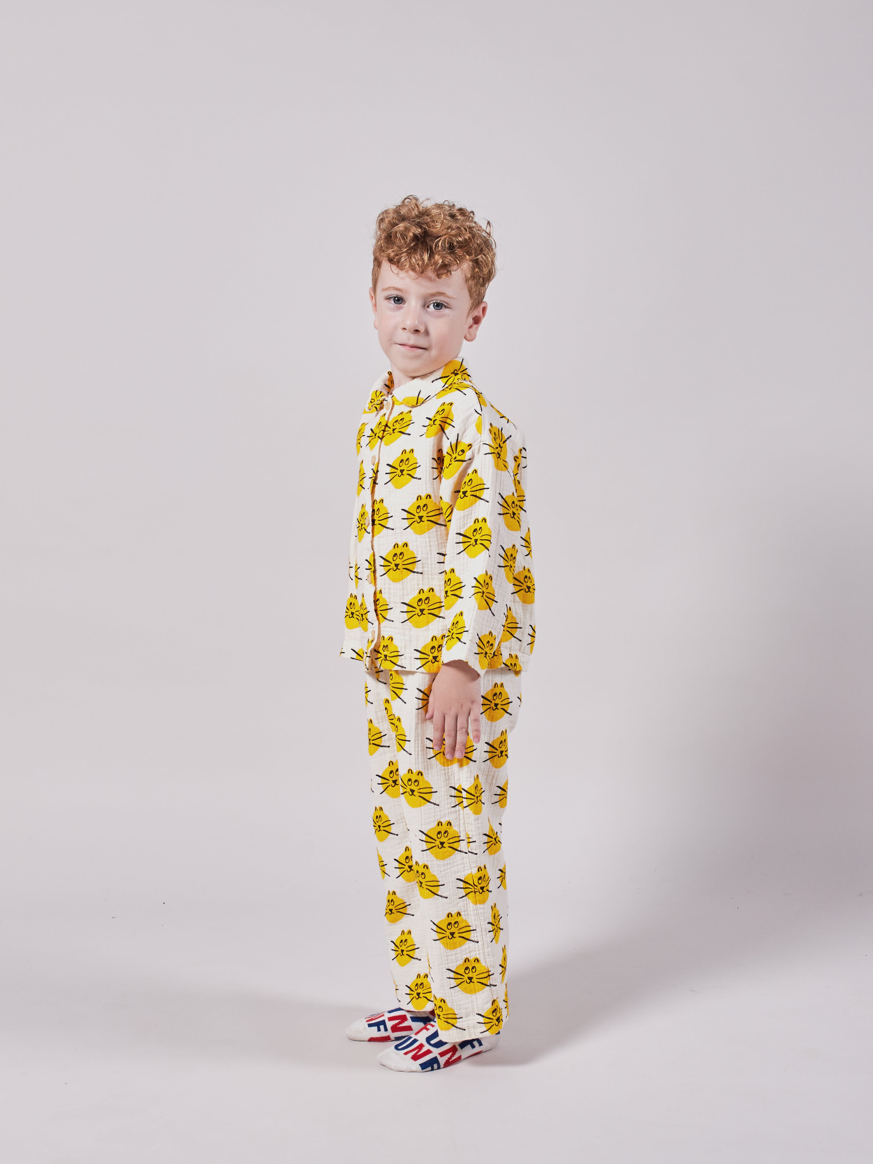 Boys & Girls High-Rise Cats Nightwear