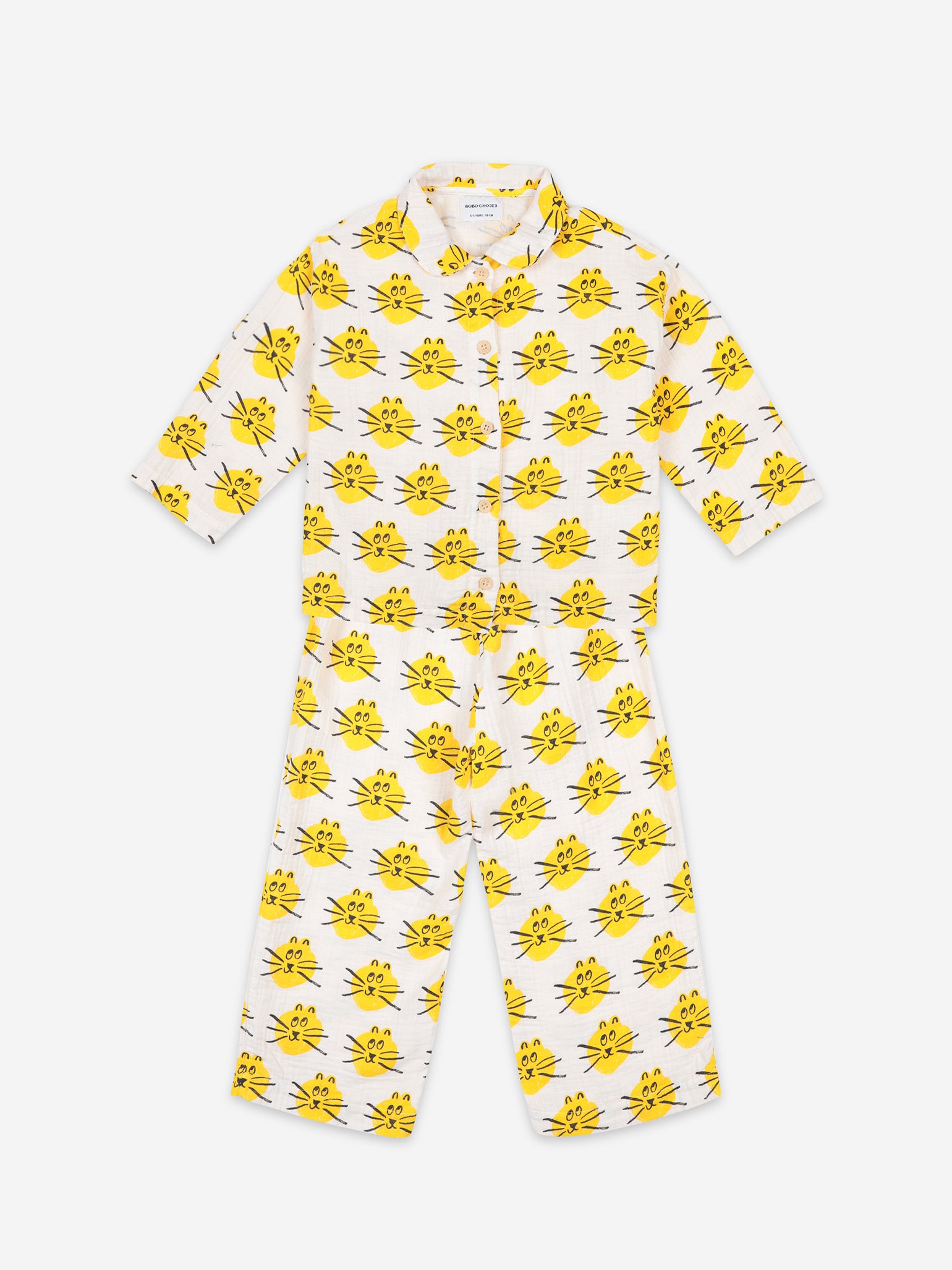 Boys & Girls High-Rise Cats Nightwear