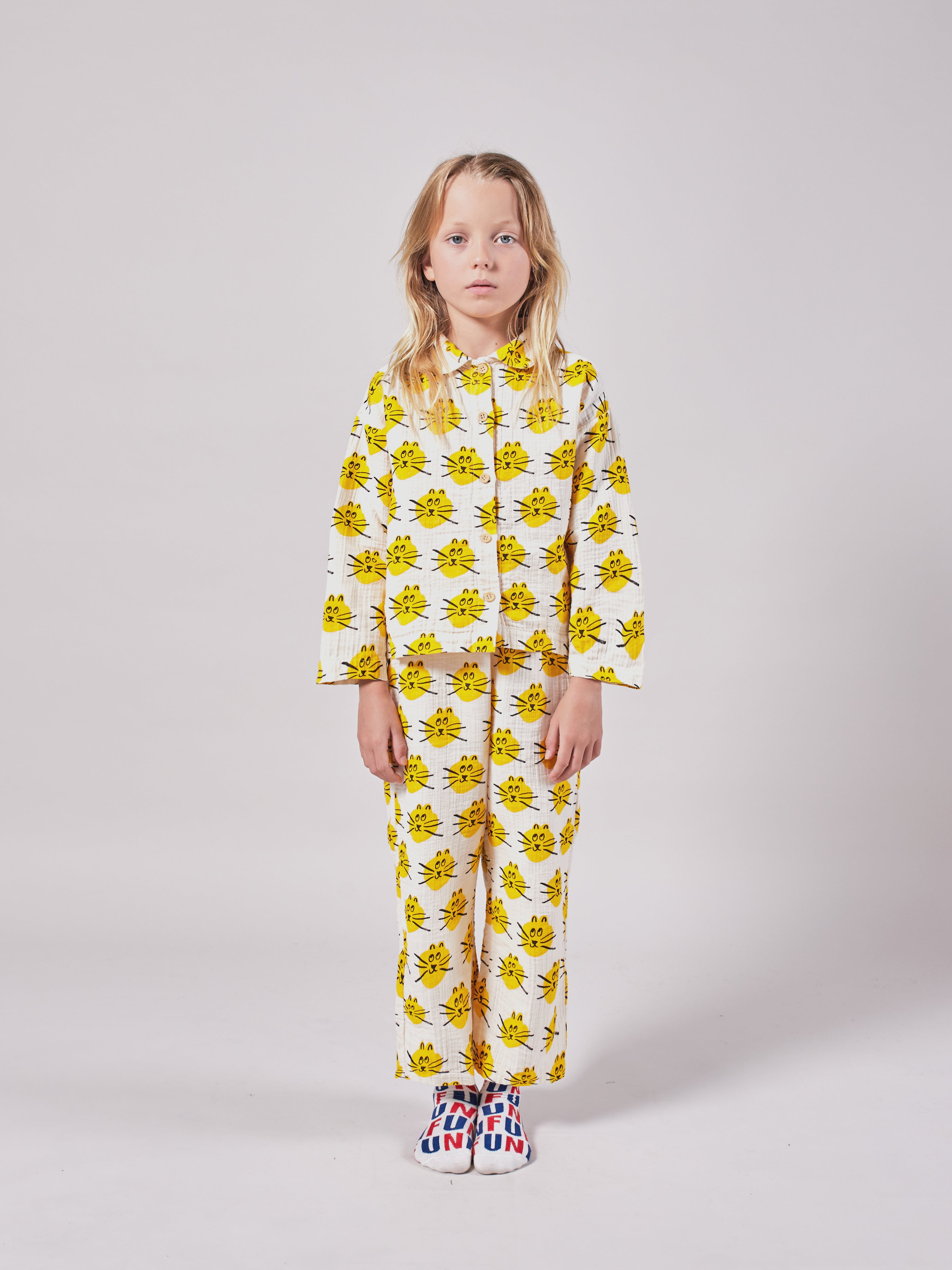 Boys & Girls High-Rise Cats Nightwear